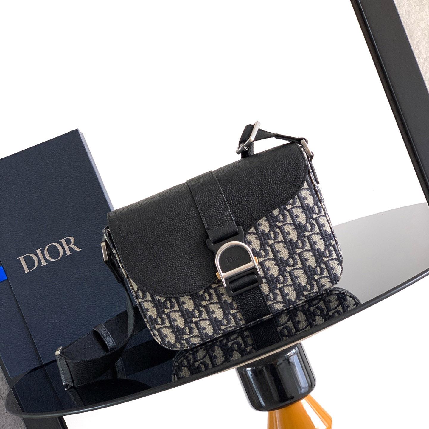 Dior Saddle Heritage Messenger Bag With Flap - DesignerGu