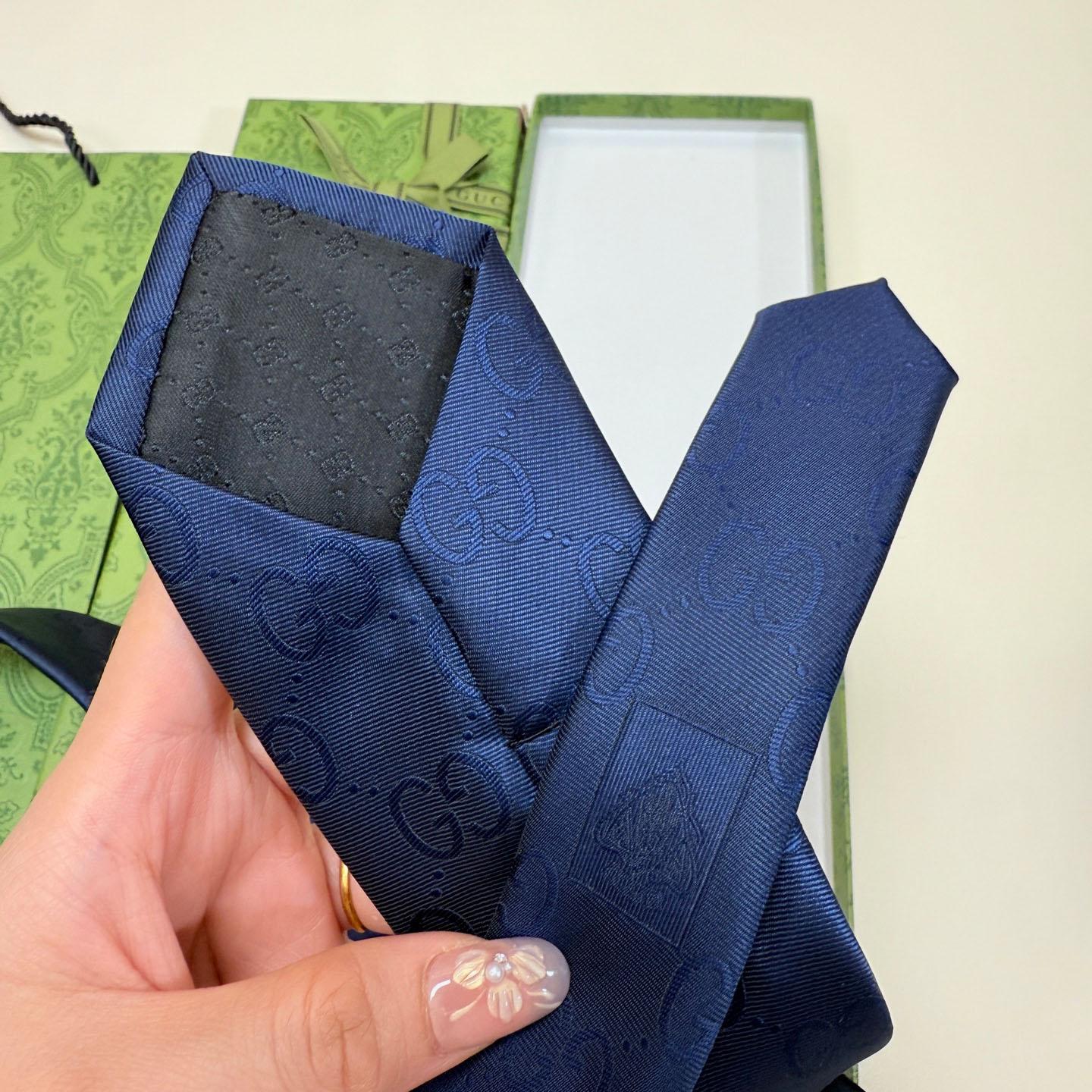 Gucci GG Silk Cotton Tie - DesignerGu