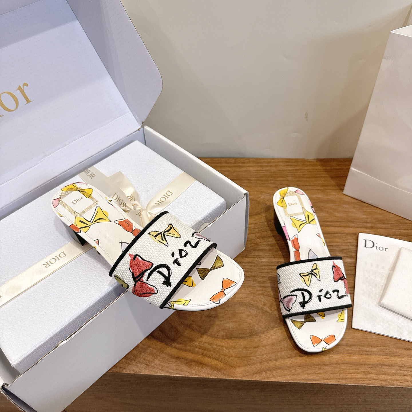 Dior Dioriviera Dway Heeled Slide - DesignerGu