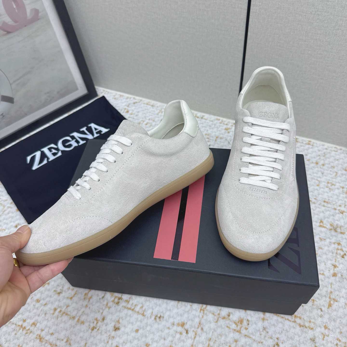 Zegna 232 Suede Sneakers - DesignerGu
