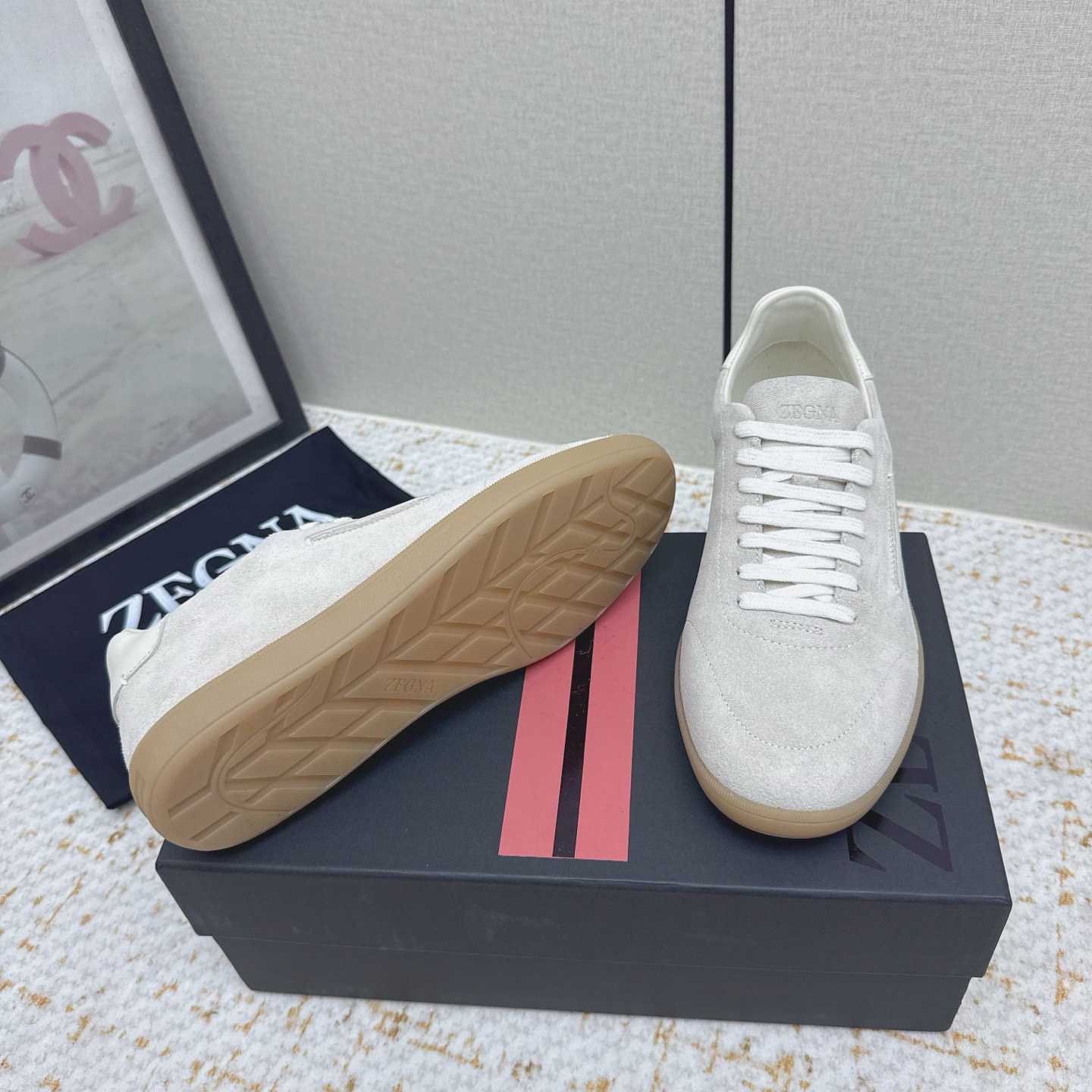 Zegna 232 Suede Sneakers - DesignerGu