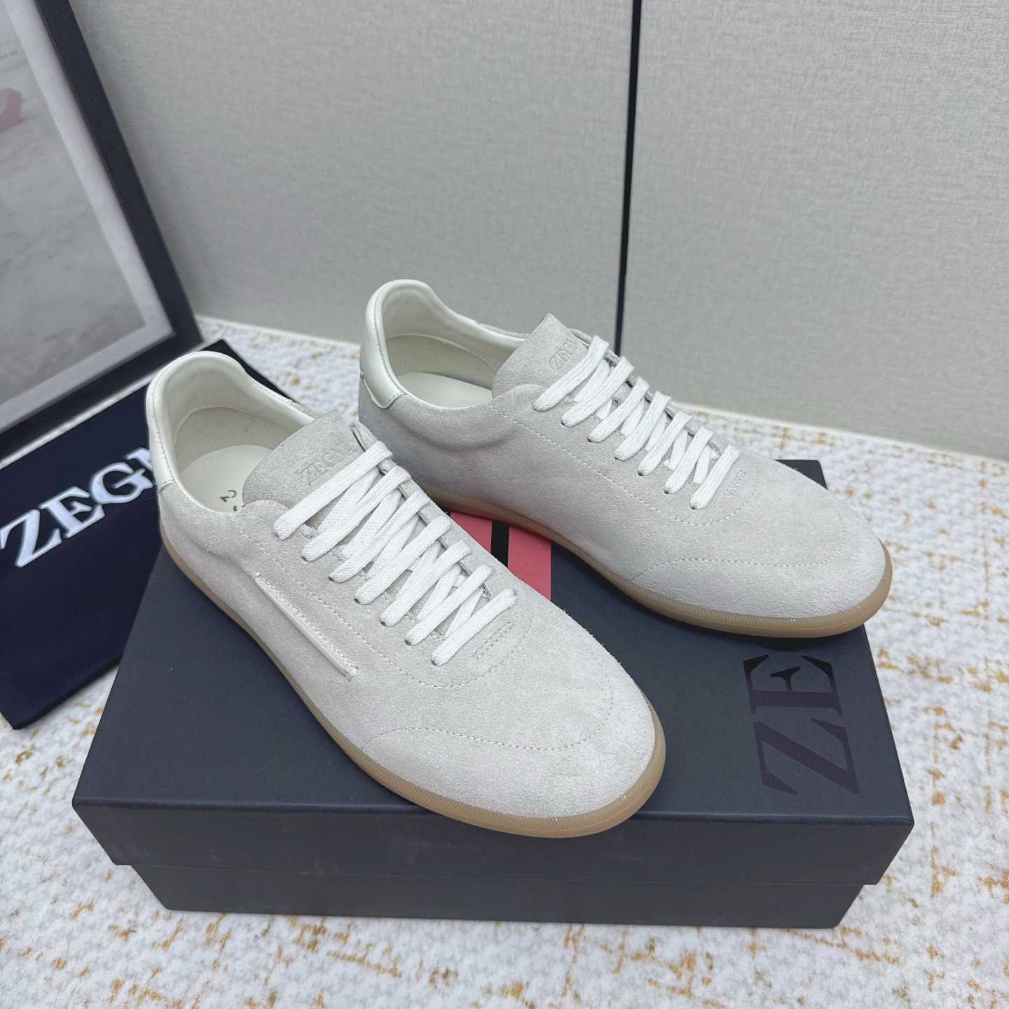 Zegna 232 Suede Sneakers - DesignerGu