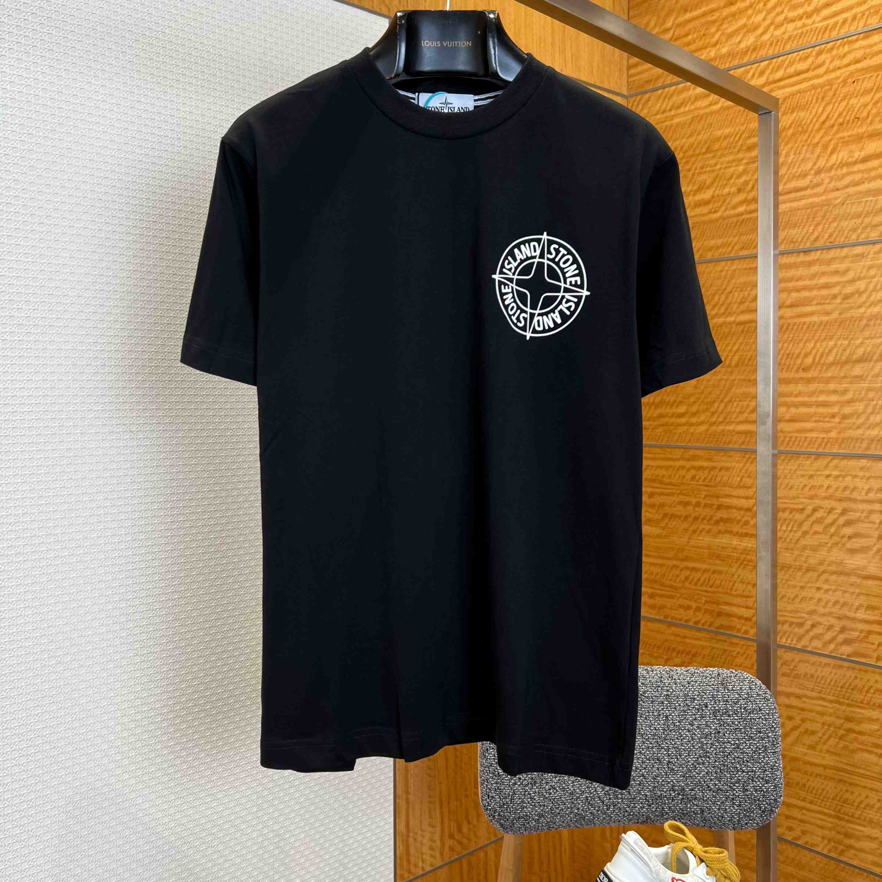 Stone Island Cotton Logo T-shirt - DesignerGu