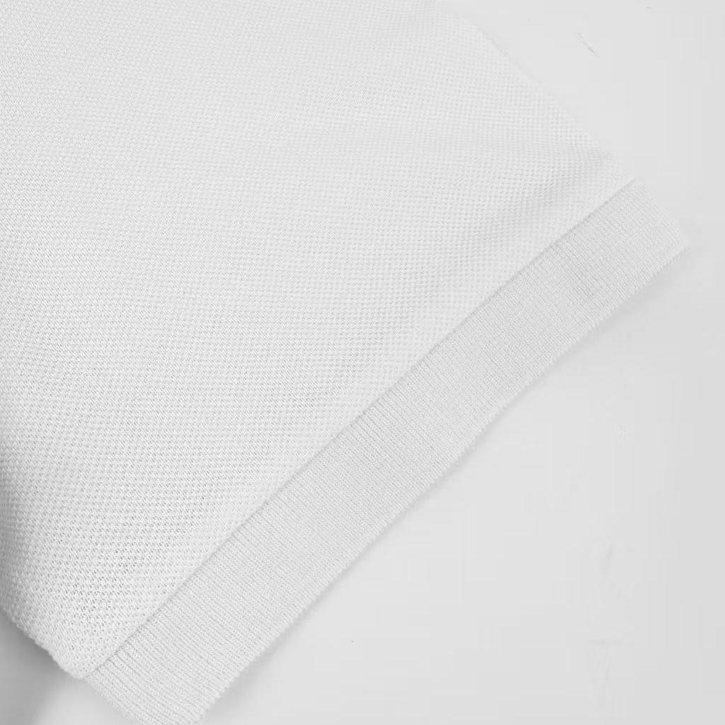 AMI Paris White Wool Short Sleeves Ami De Coeur Polo - DesignerGu