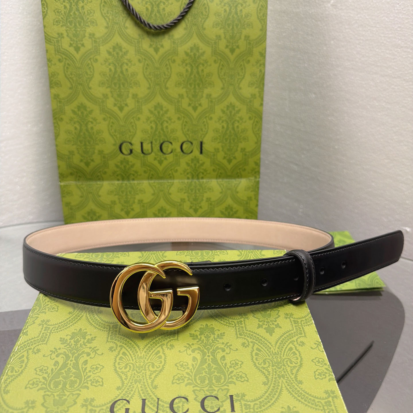 Gucci  Flat Marmont Belt - DesignerGu