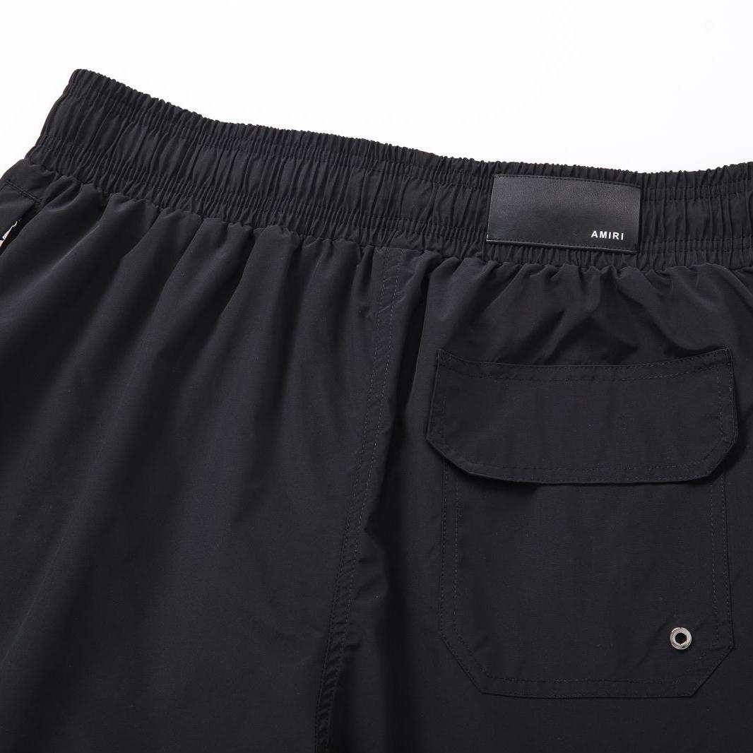 Amiri Staggered Chrome Swim Trunk 'Black' - DesignerGu
