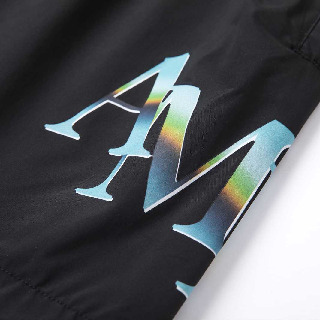 Amiri Staggered Chrome Swim Trunk 'Black' - DesignerGu