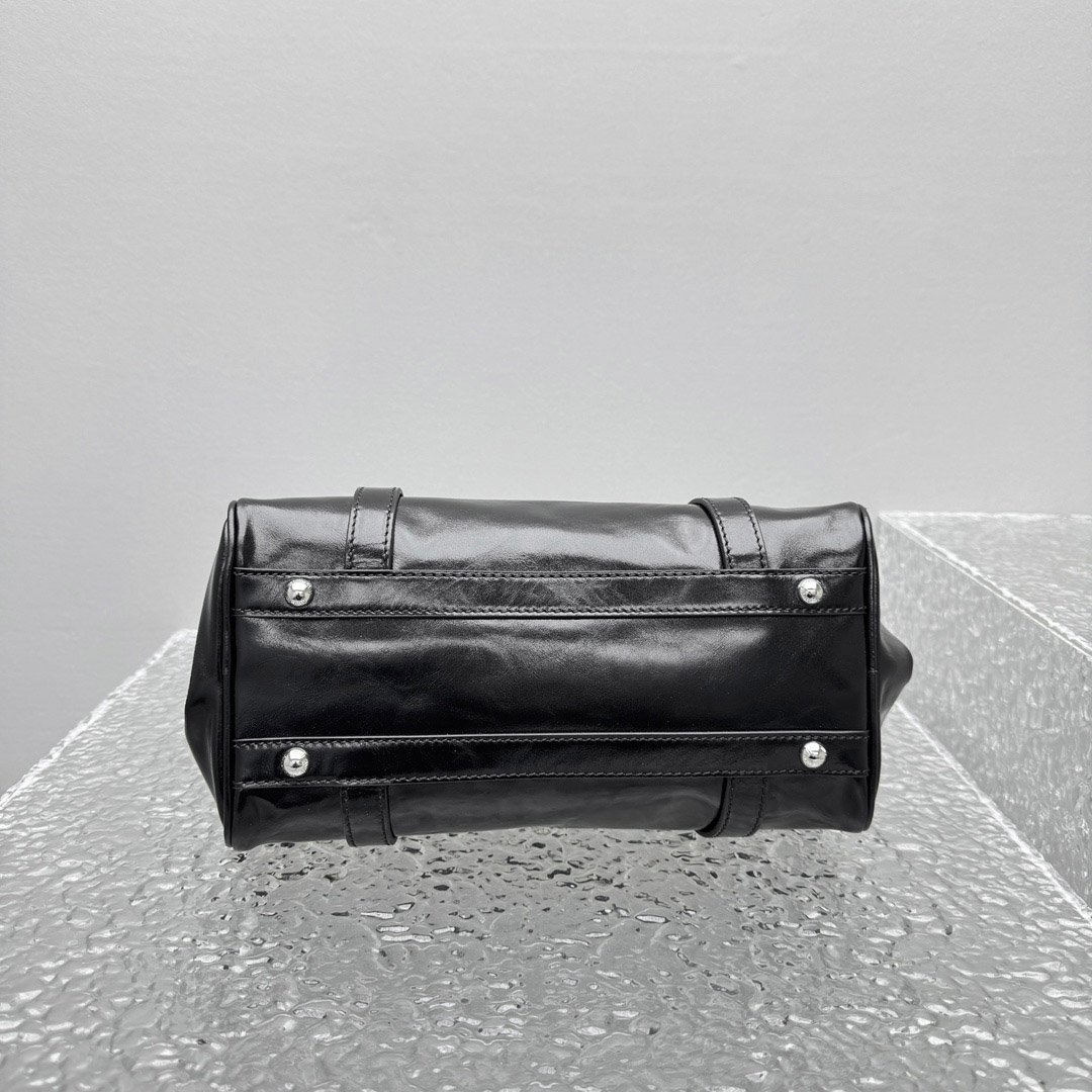Miu Miu Shiny Leather Top-Handle Bag - DesignerGu