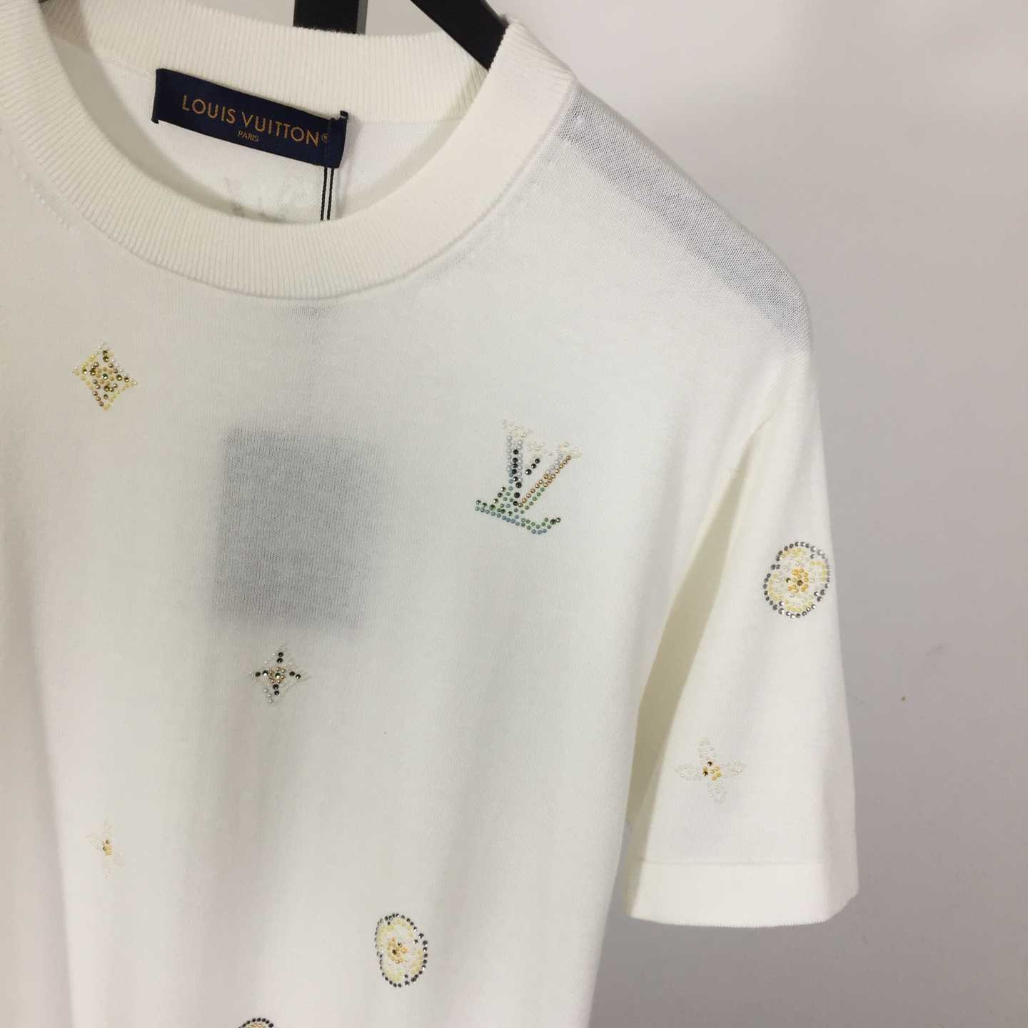 Louis Vuitton Embellished Short-Sleeved Crewneck   1AR09 - DesignerGu