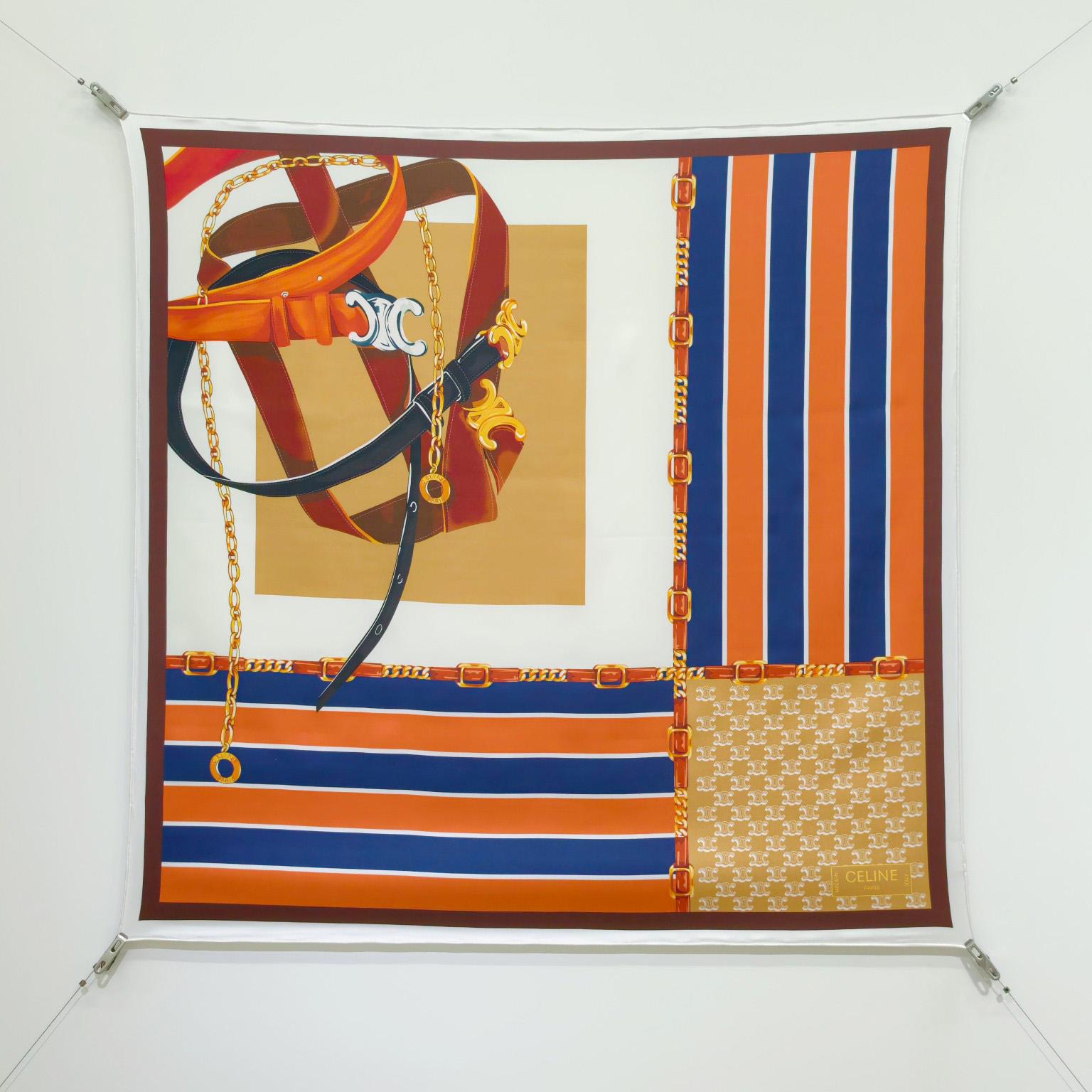 Celine  Square In Silk Twill - DesignerGu