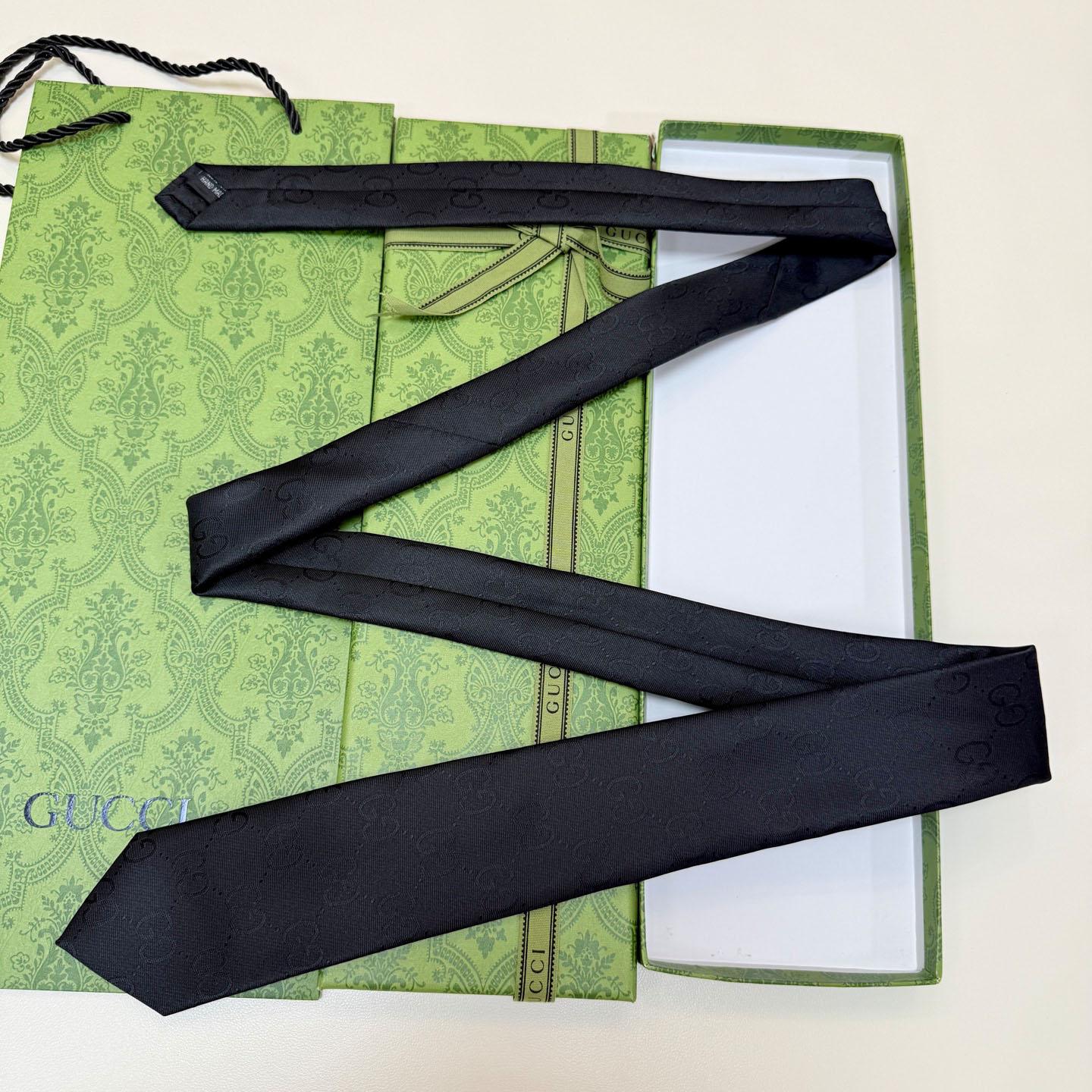 Gucci GG Silk Cotton Tie - DesignerGu