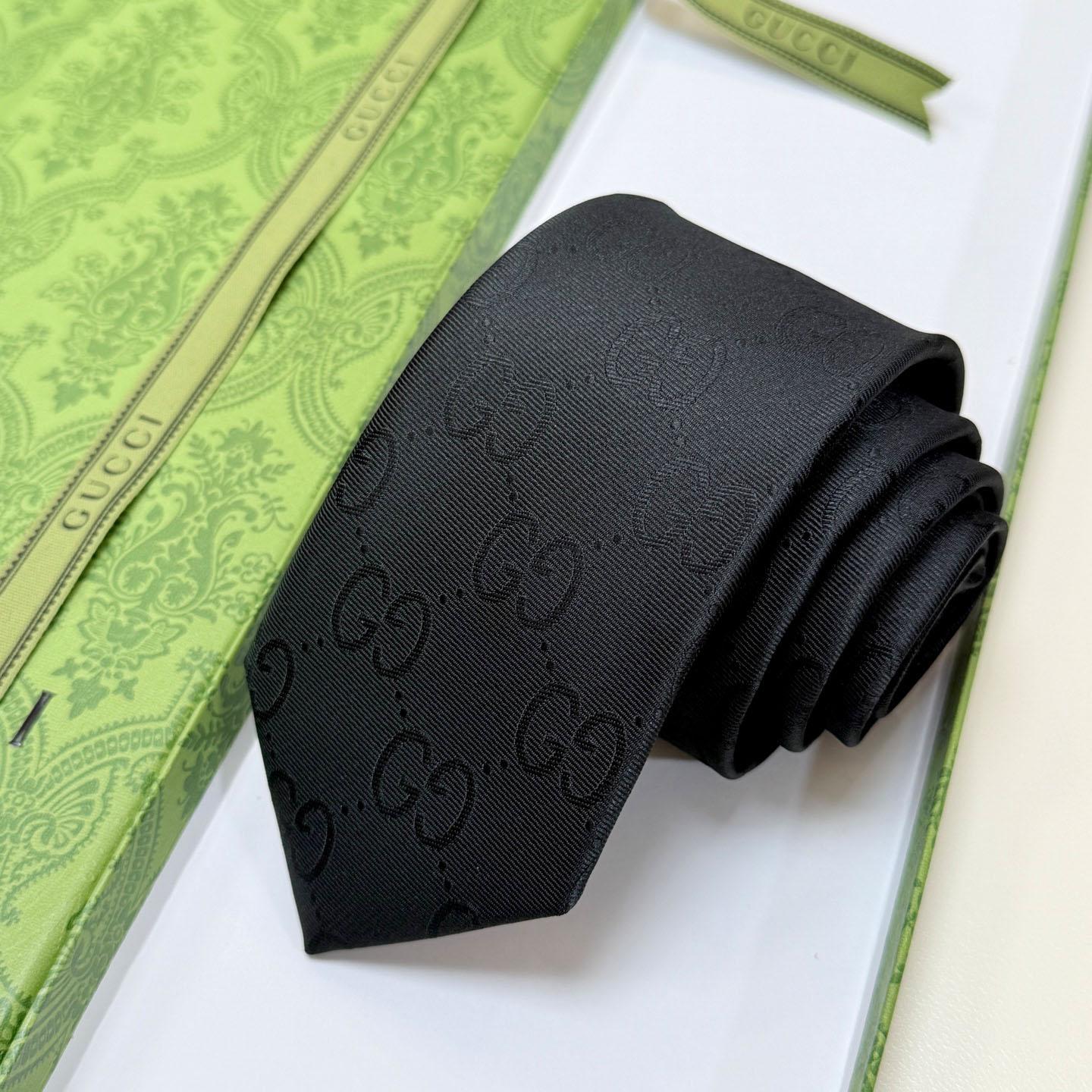Gucci GG Silk Cotton Tie - DesignerGu