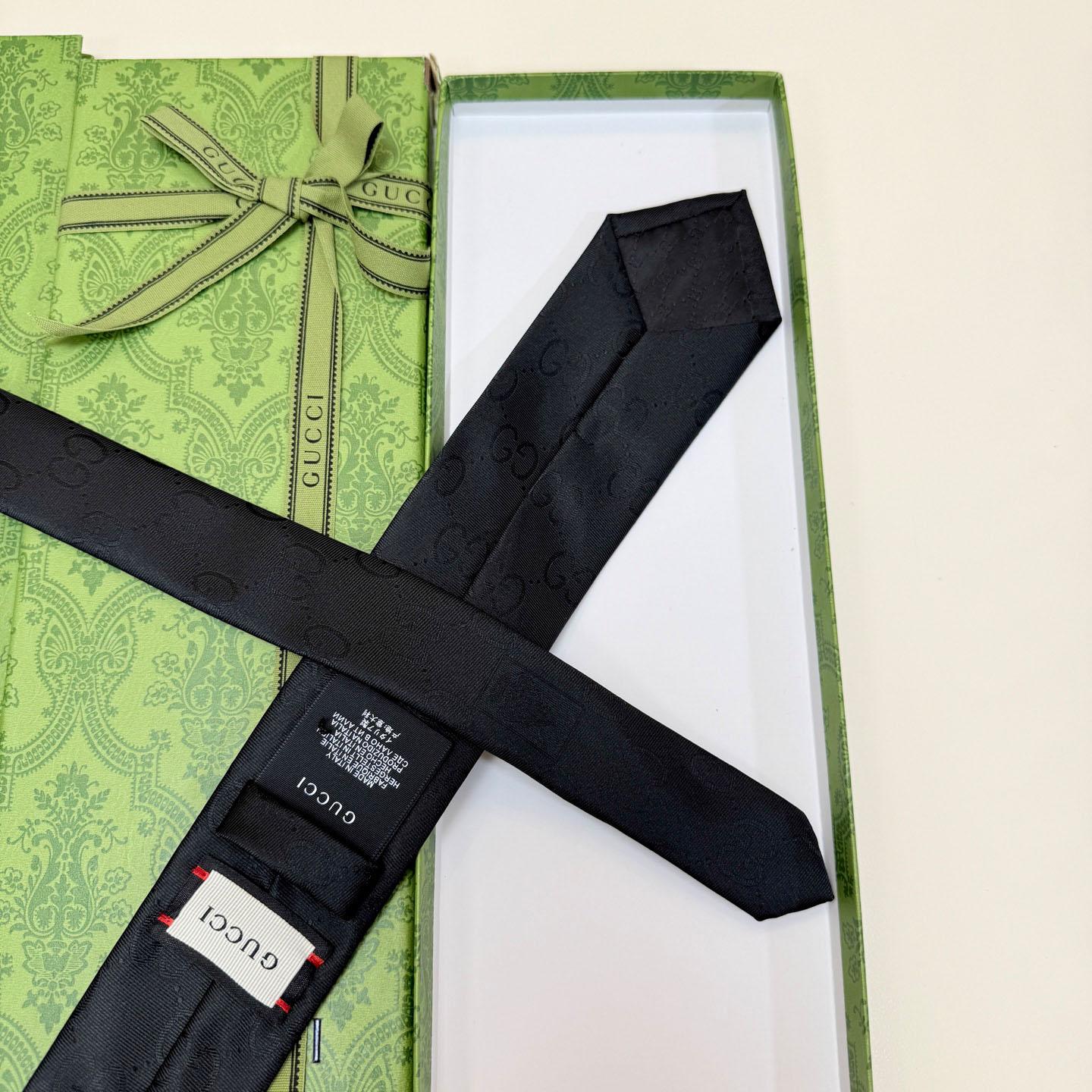 Gucci GG Silk Cotton Tie - DesignerGu