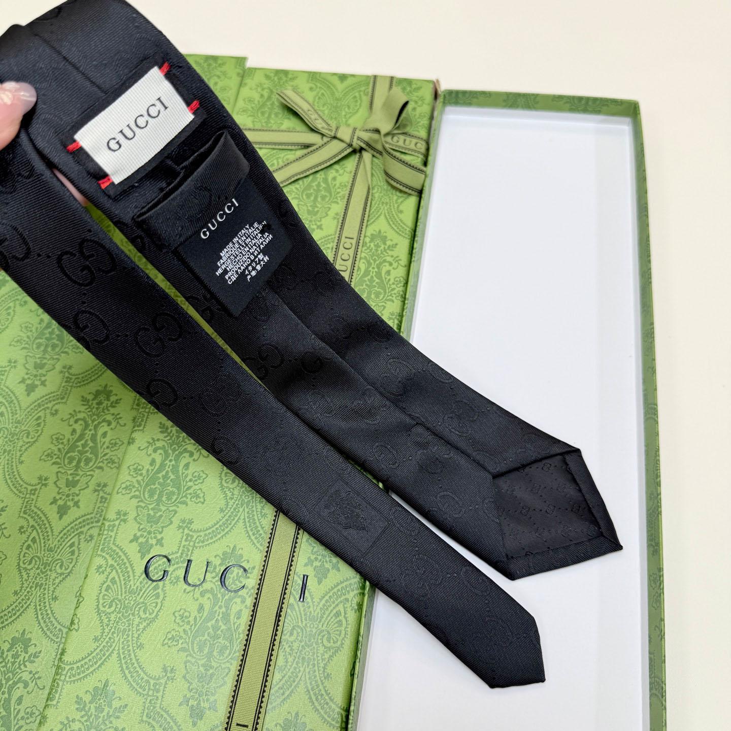 Gucci GG Silk Cotton Tie - DesignerGu