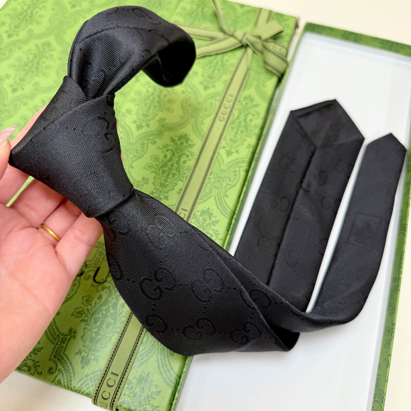 Gucci GG Silk Cotton Tie - DesignerGu