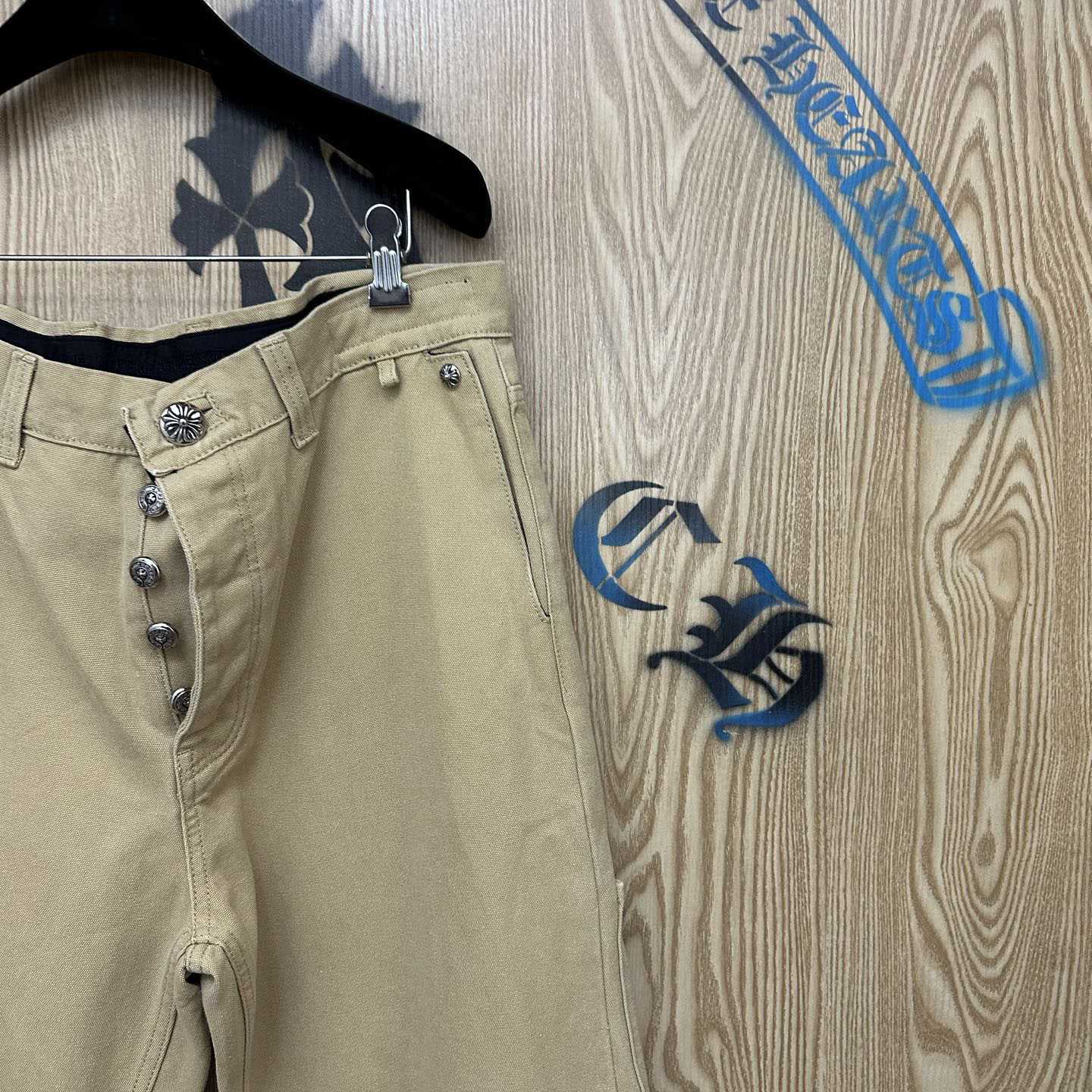 Chrome Hearts Cross Patch Double Knee Carpenter Pants - DesignerGu