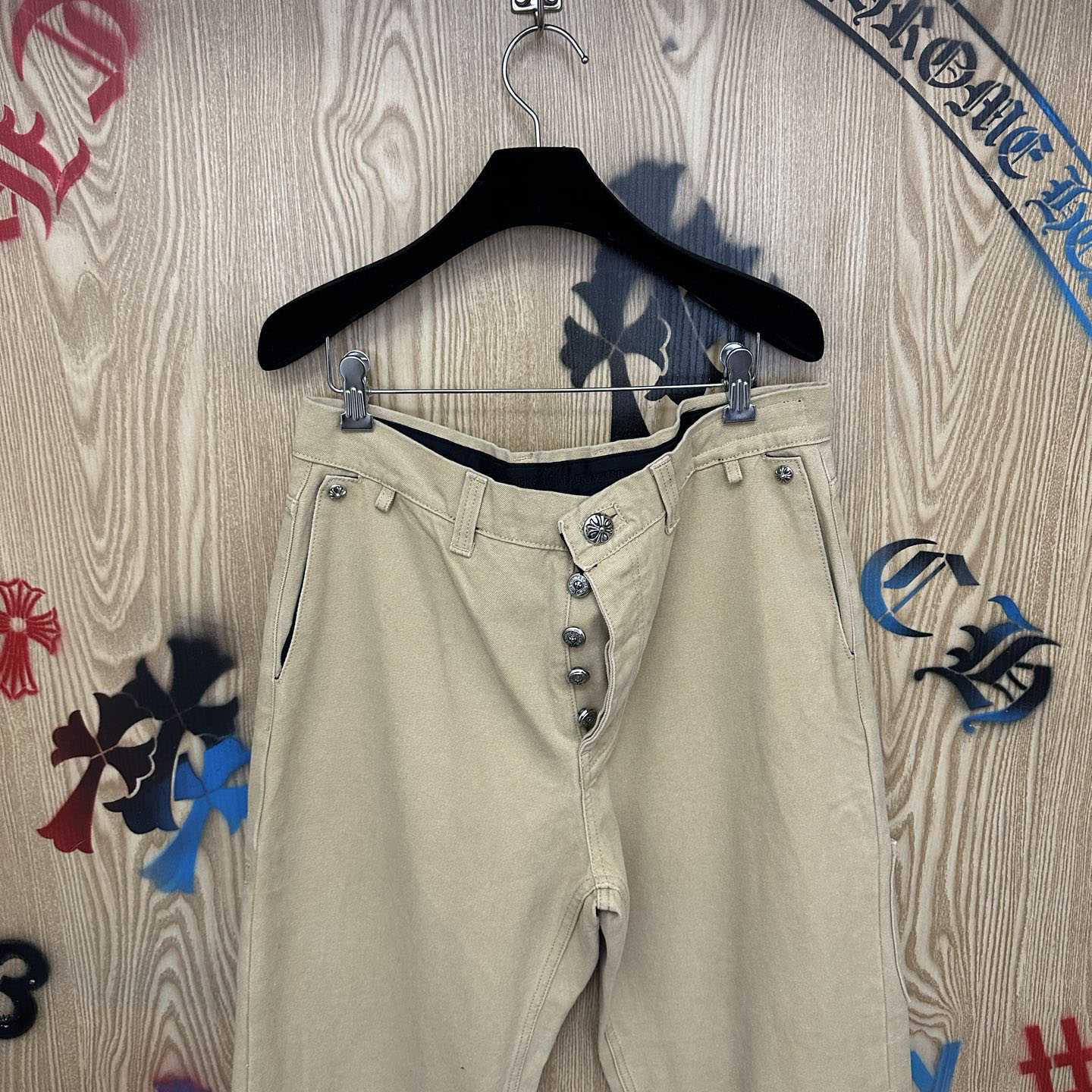 Chrome Hearts Cross Patch Double Knee Carpenter Pants - DesignerGu
