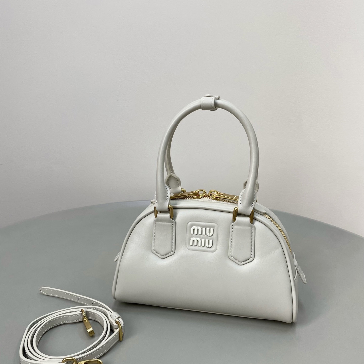 Miu Miu Arcadie Leather Bag  - DesignerGu