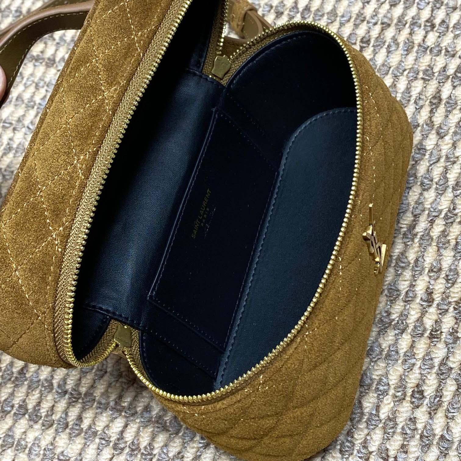 Saint Laurent GABY Vanity In Suede - DesignerGu