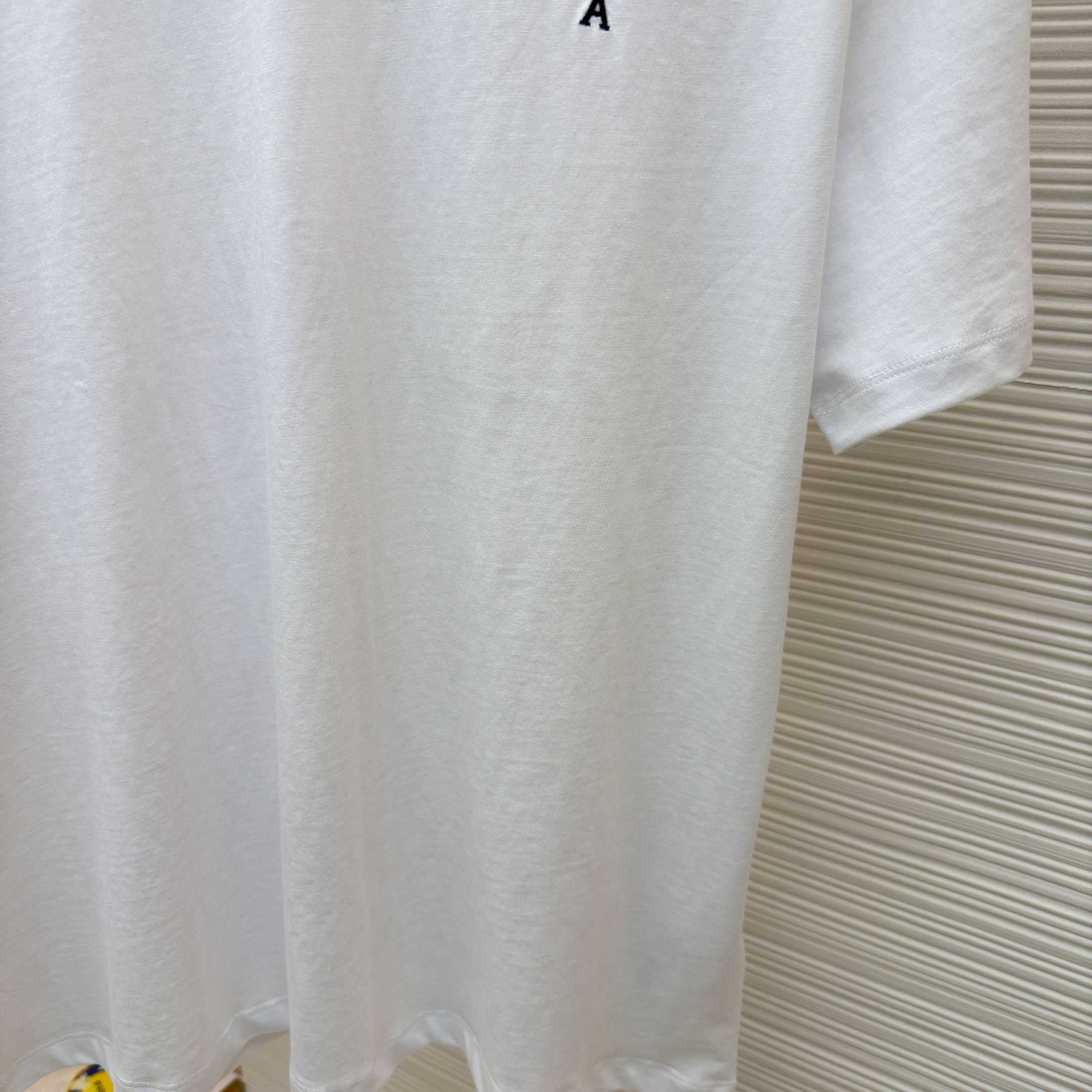 AMI Paris Black Cotton Ami De Coeur T-shirt - DesignerGu