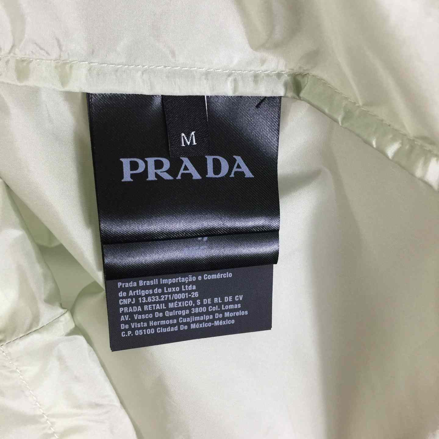 Prada Short-sleeved Re-Nylon Zipper Shirt - DesignerGu