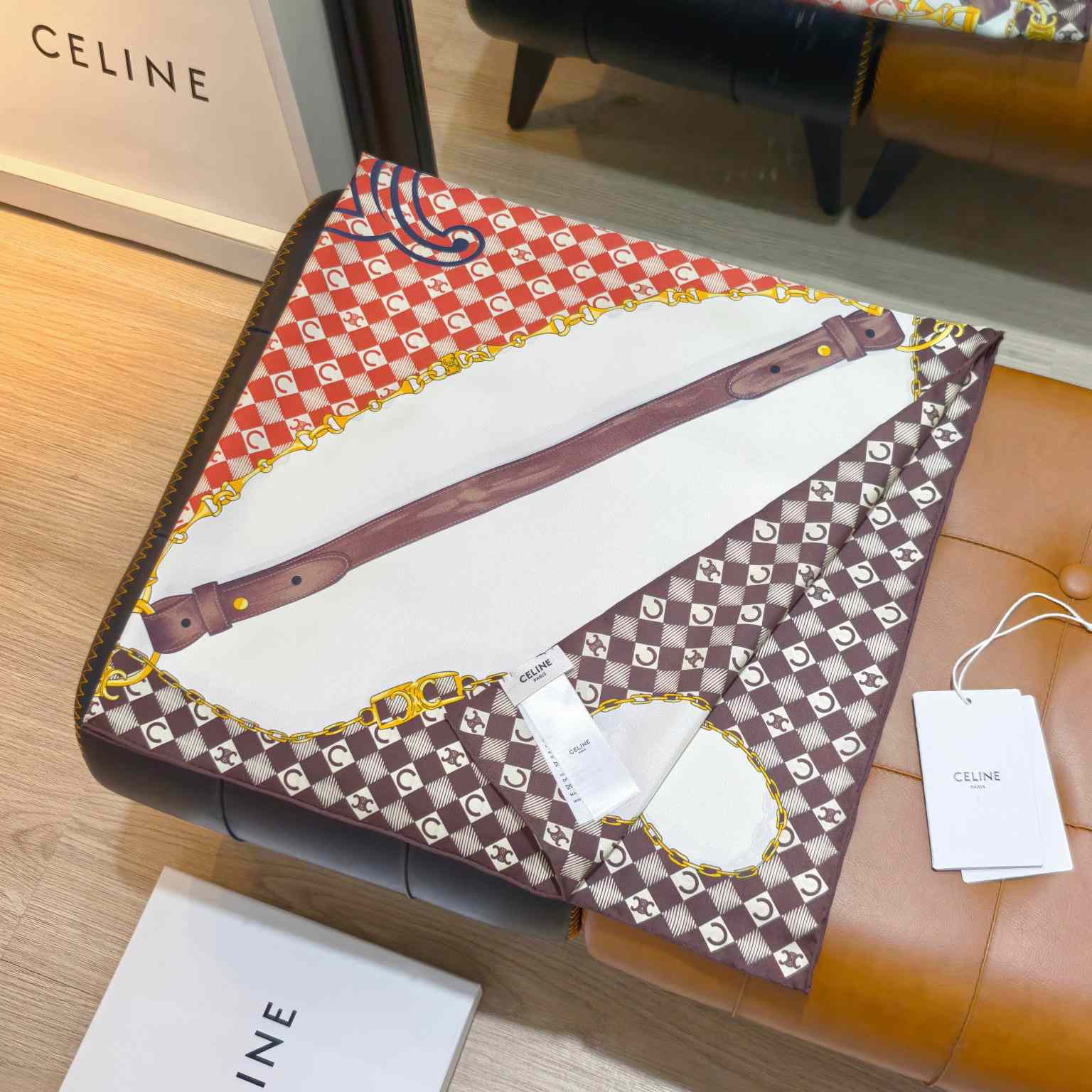 Celine  Bandana In Silk Twill - DesignerGu
