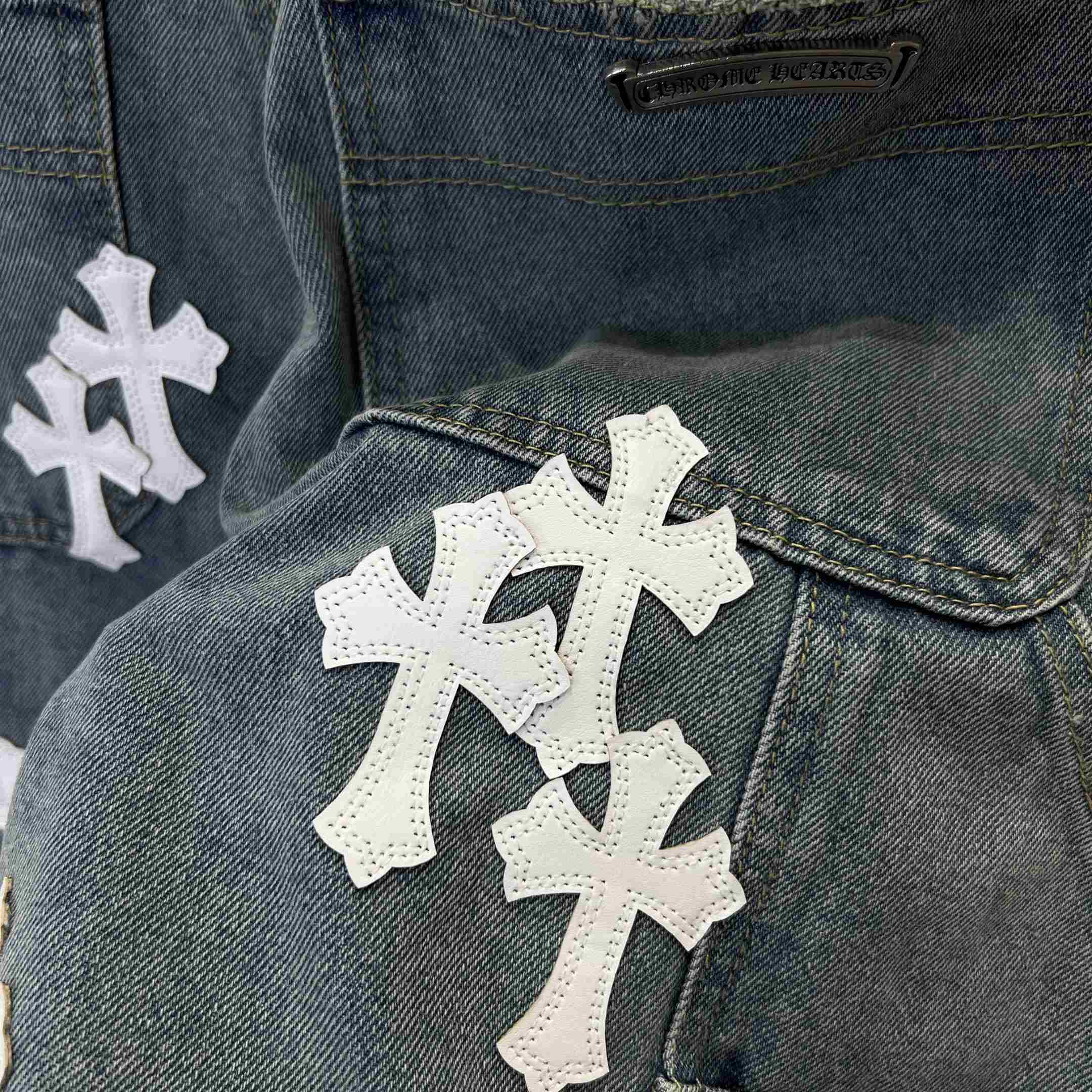 Chrome Hearts Denim Shorts - DesignerGu