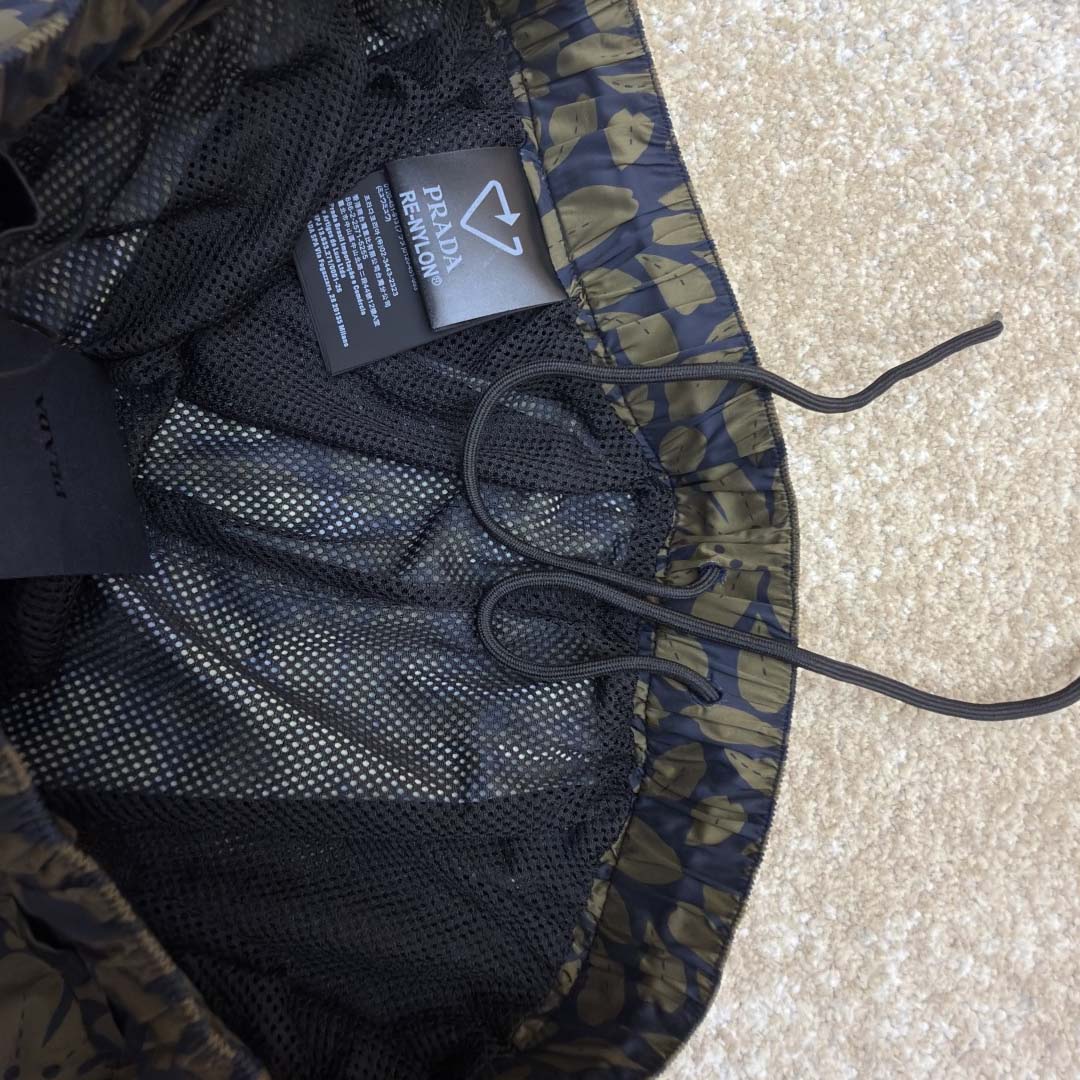 Prada Printed Re-Nylon Swim Trunks - DesignerGu