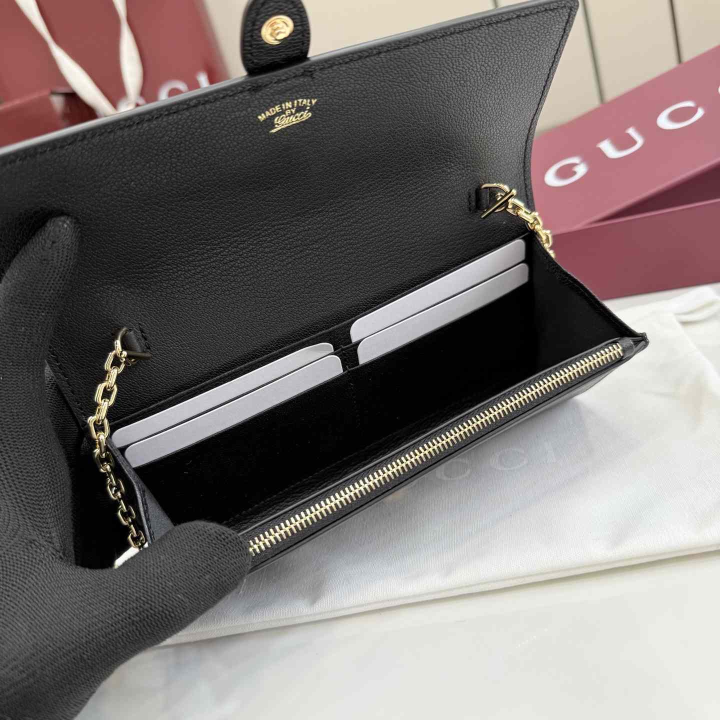 Gucci Jackie Wallet On Chain - DesignerGu
