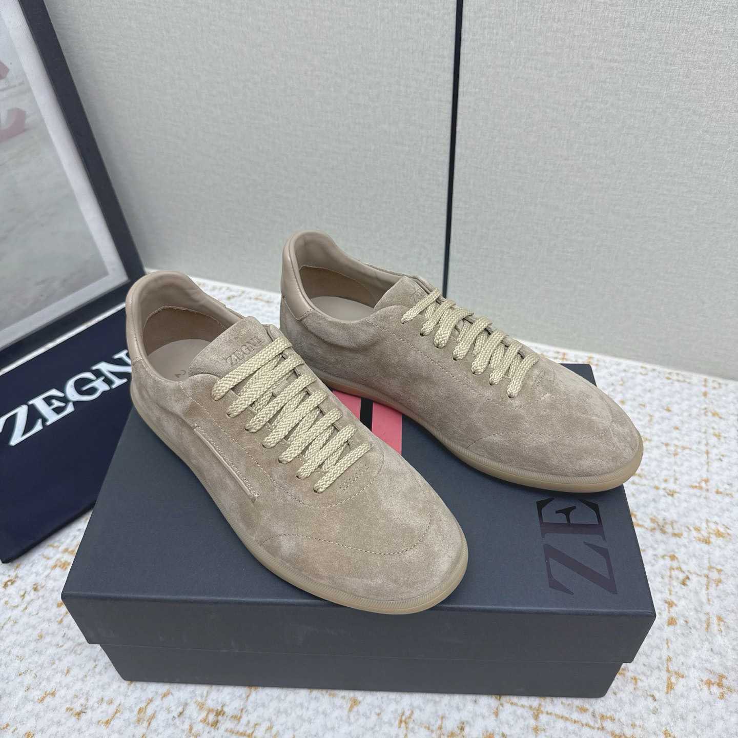Zegna 232 Suede Sneakers - DesignerGu