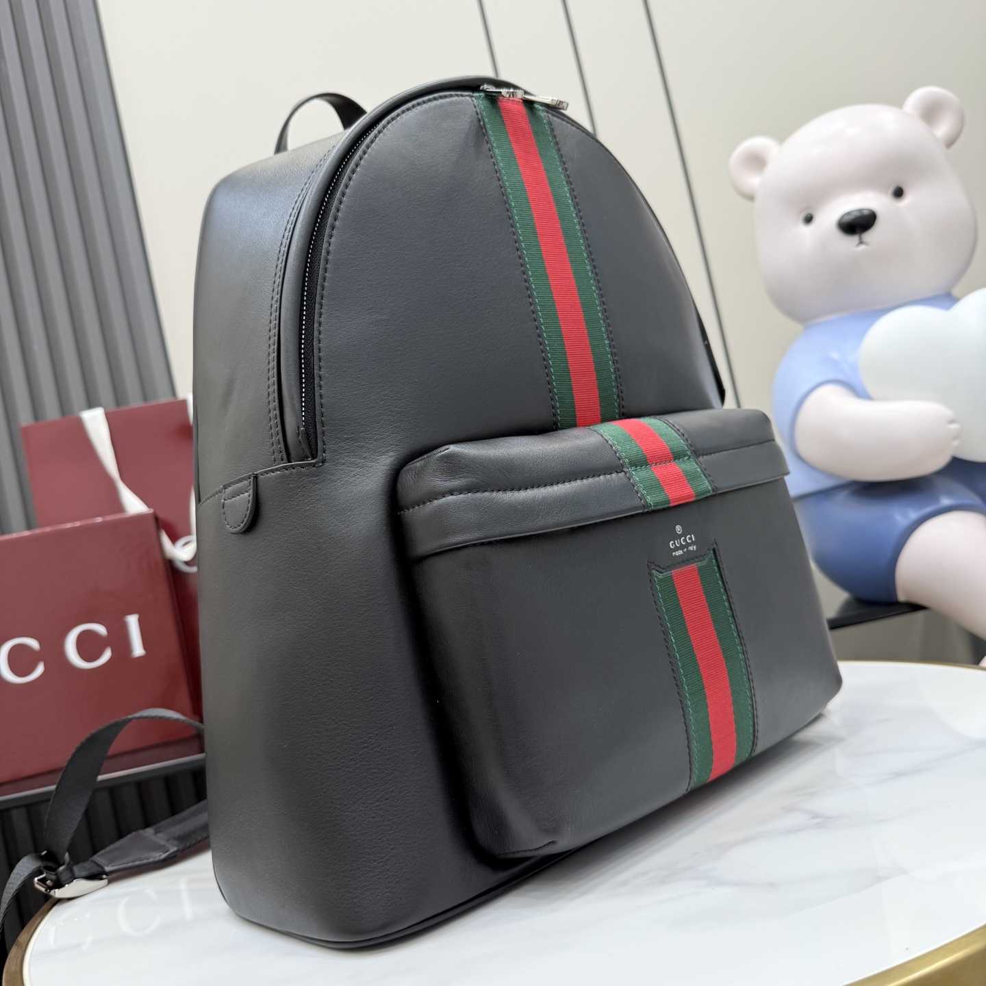 Gucci Web Trademark Large Backpack - DesignerGu