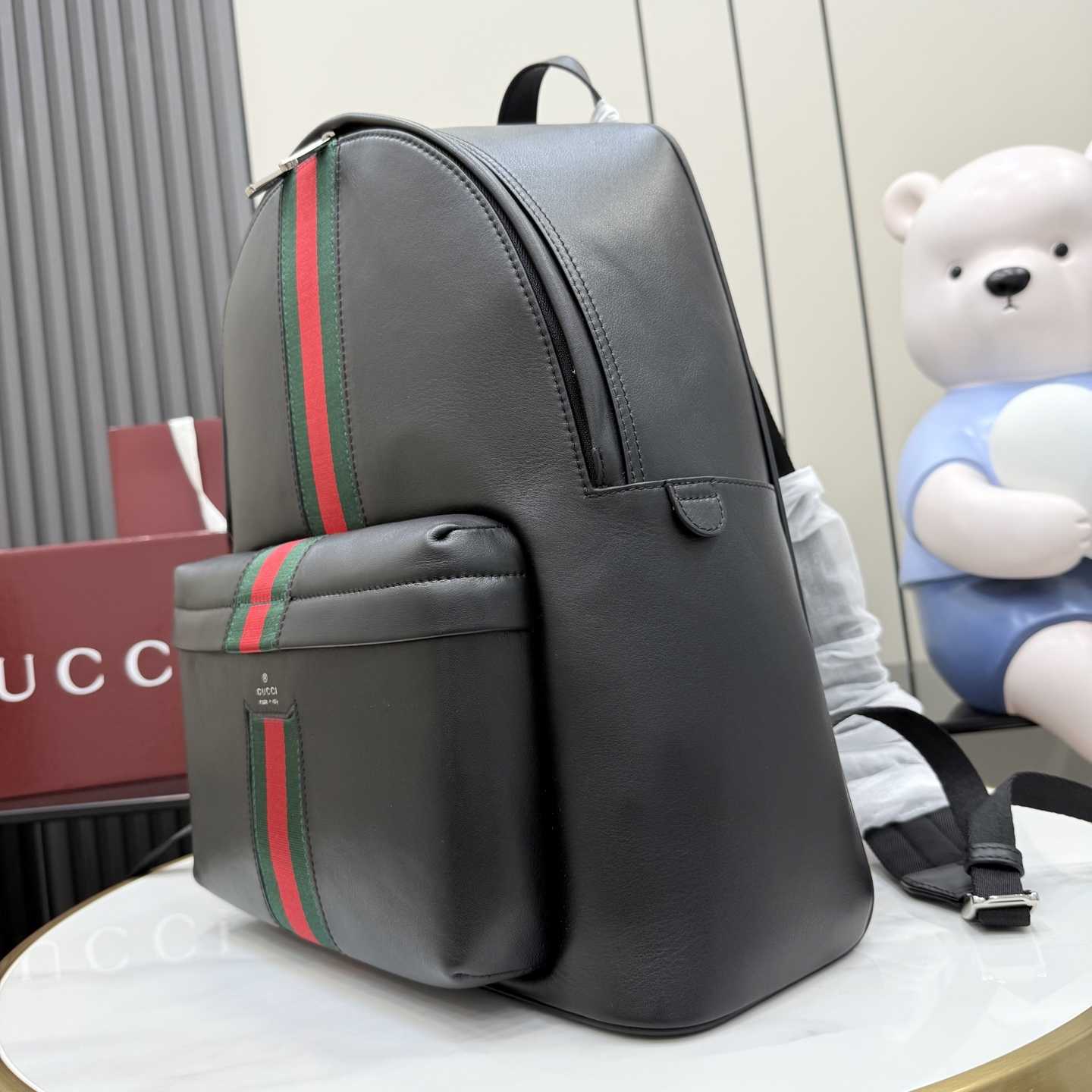 Gucci Web Trademark Large Backpack - DesignerGu