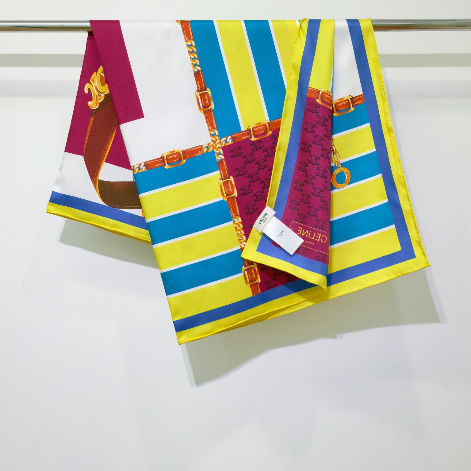 Celine  Square In Silk Twill - DesignerGu