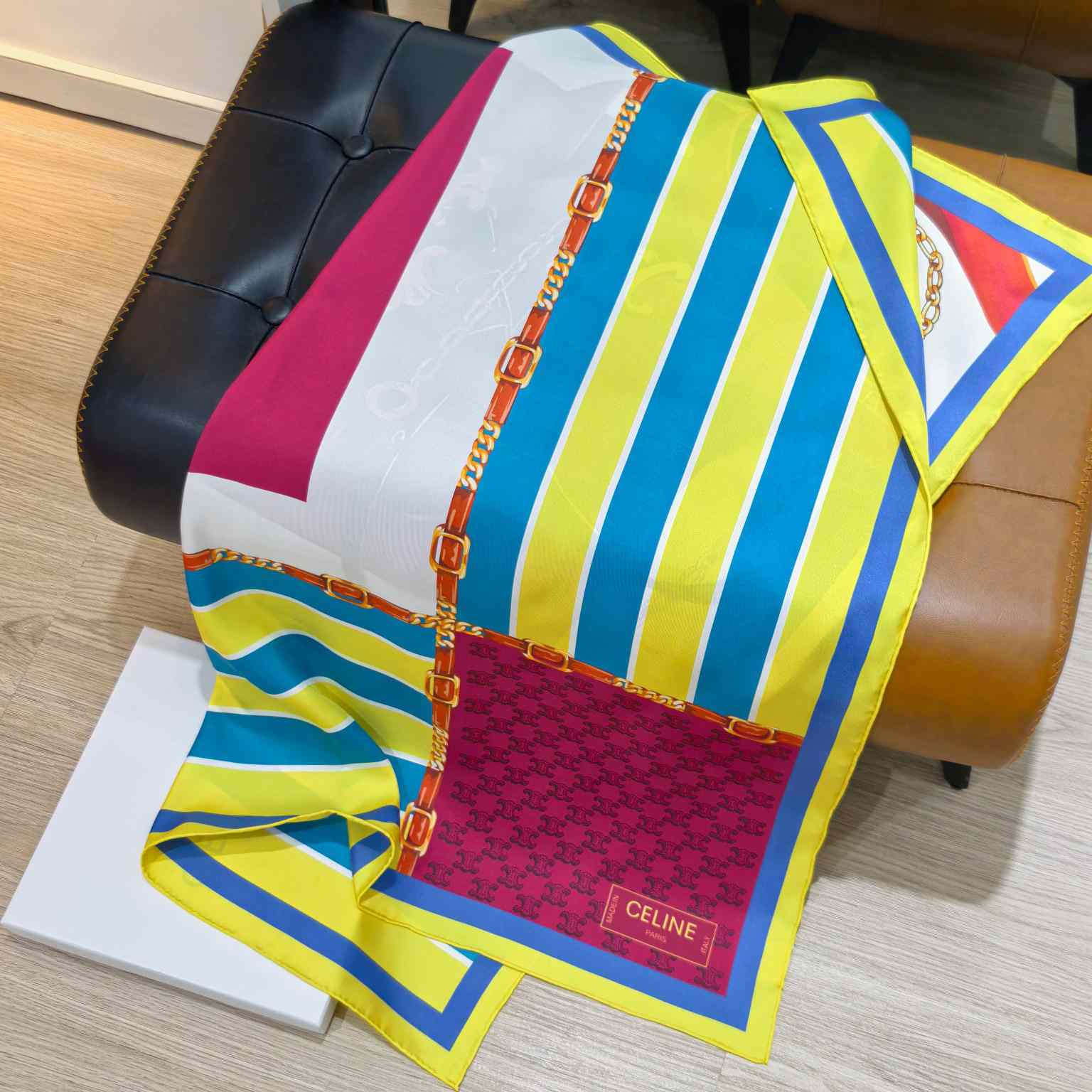 Celine  Square In Silk Twill - DesignerGu