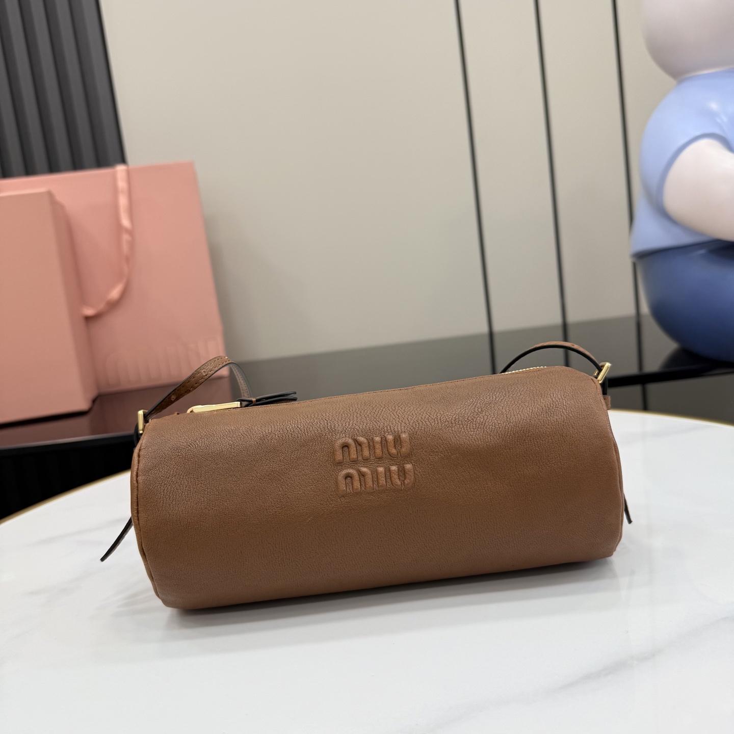 Miu Miu Nappa Leather Pouch - DesignerGu