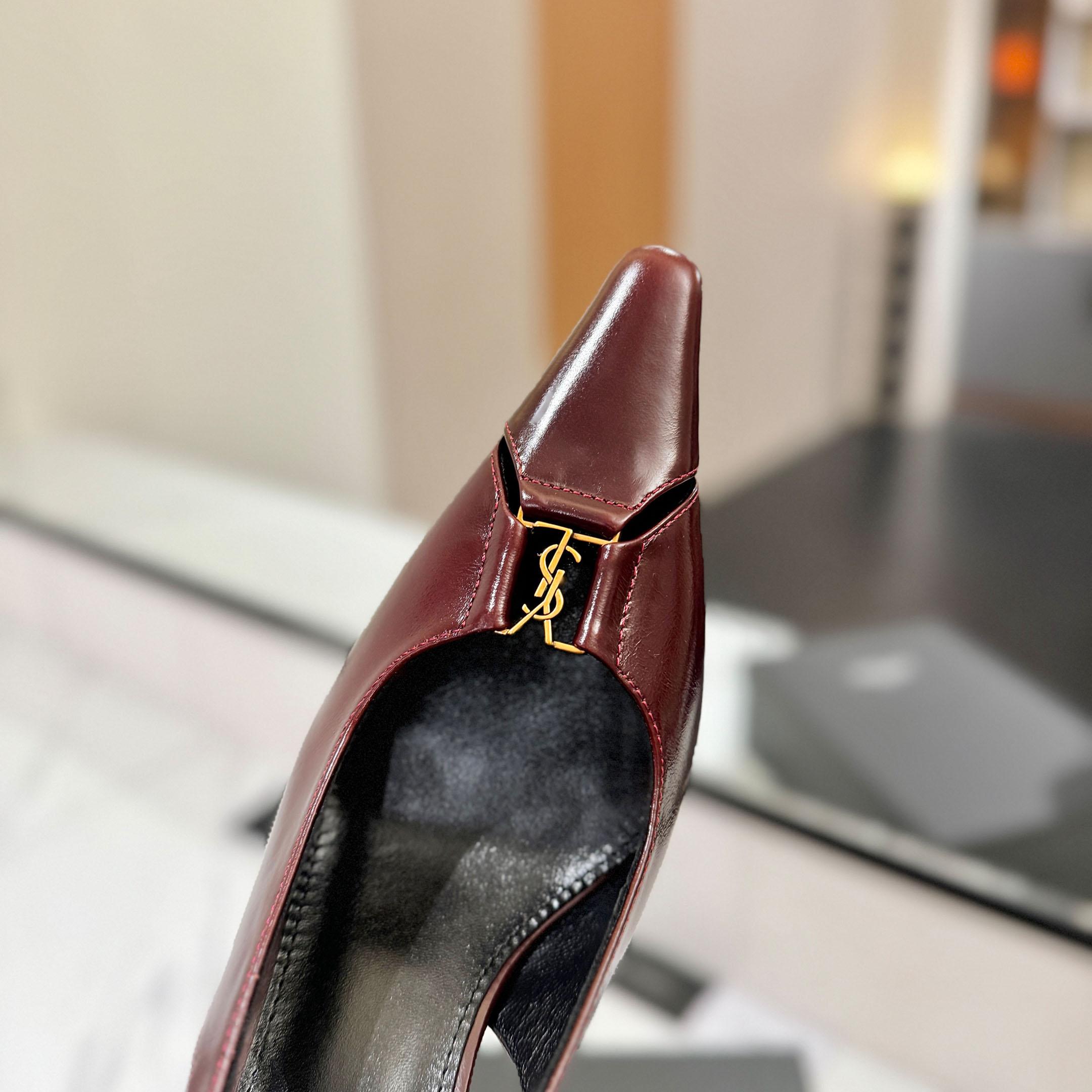 Saint Laurent Babylone Breteuil Slingback Pumps - DesignerGu