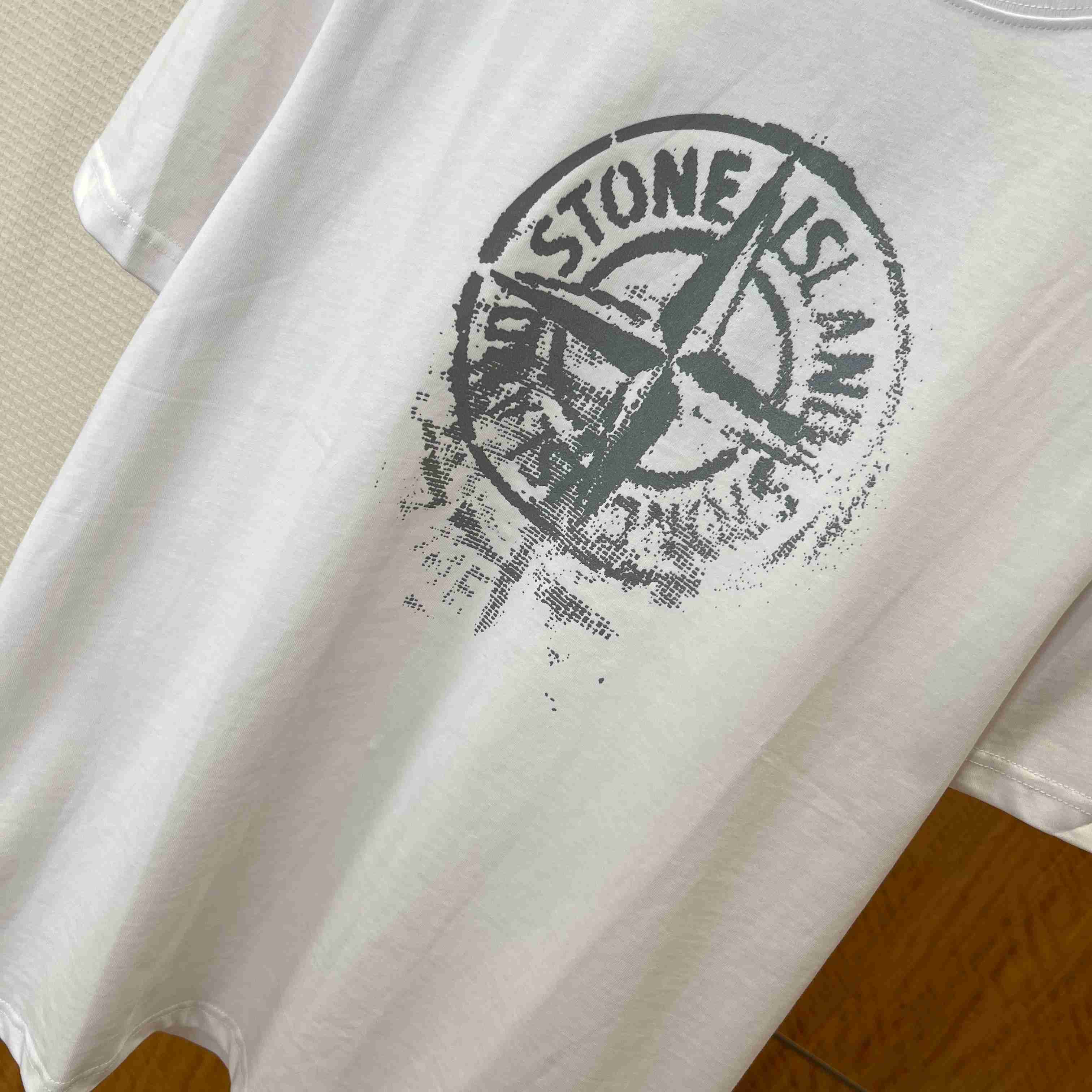 Stone Island Compass-Print Cotton T-shirt - DesignerGu