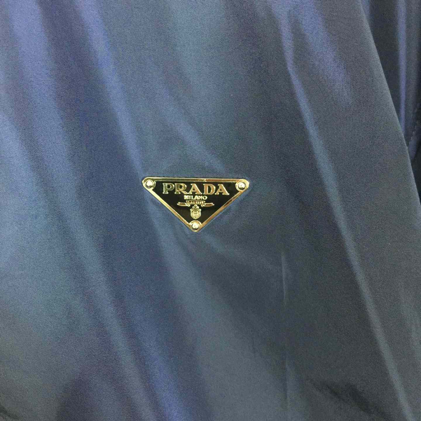 Prada Short-sleeved Re-Nylon Zipper Shirt - DesignerGu