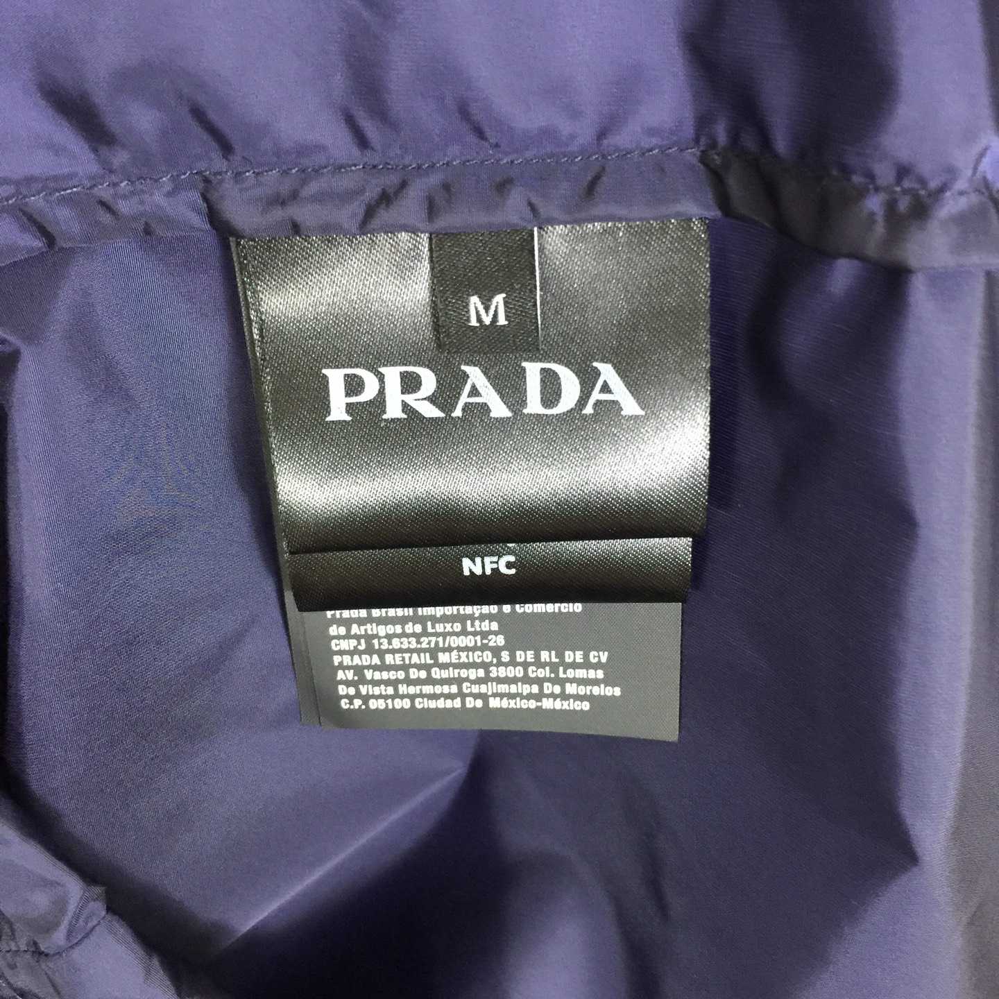Prada Short-sleeved Re-Nylon Zipper Shirt - DesignerGu