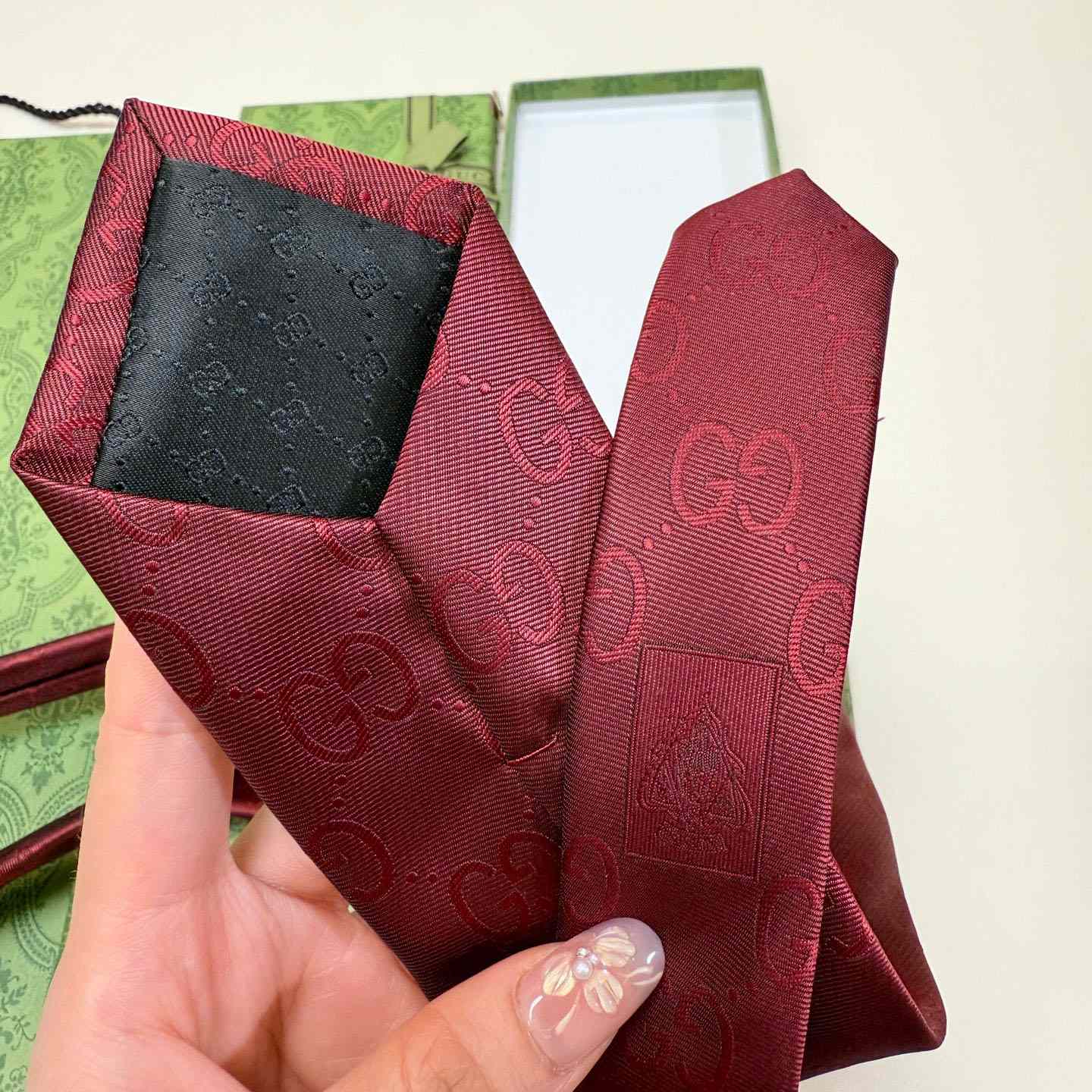 Gucci GG Silk Cotton Tie - DesignerGu