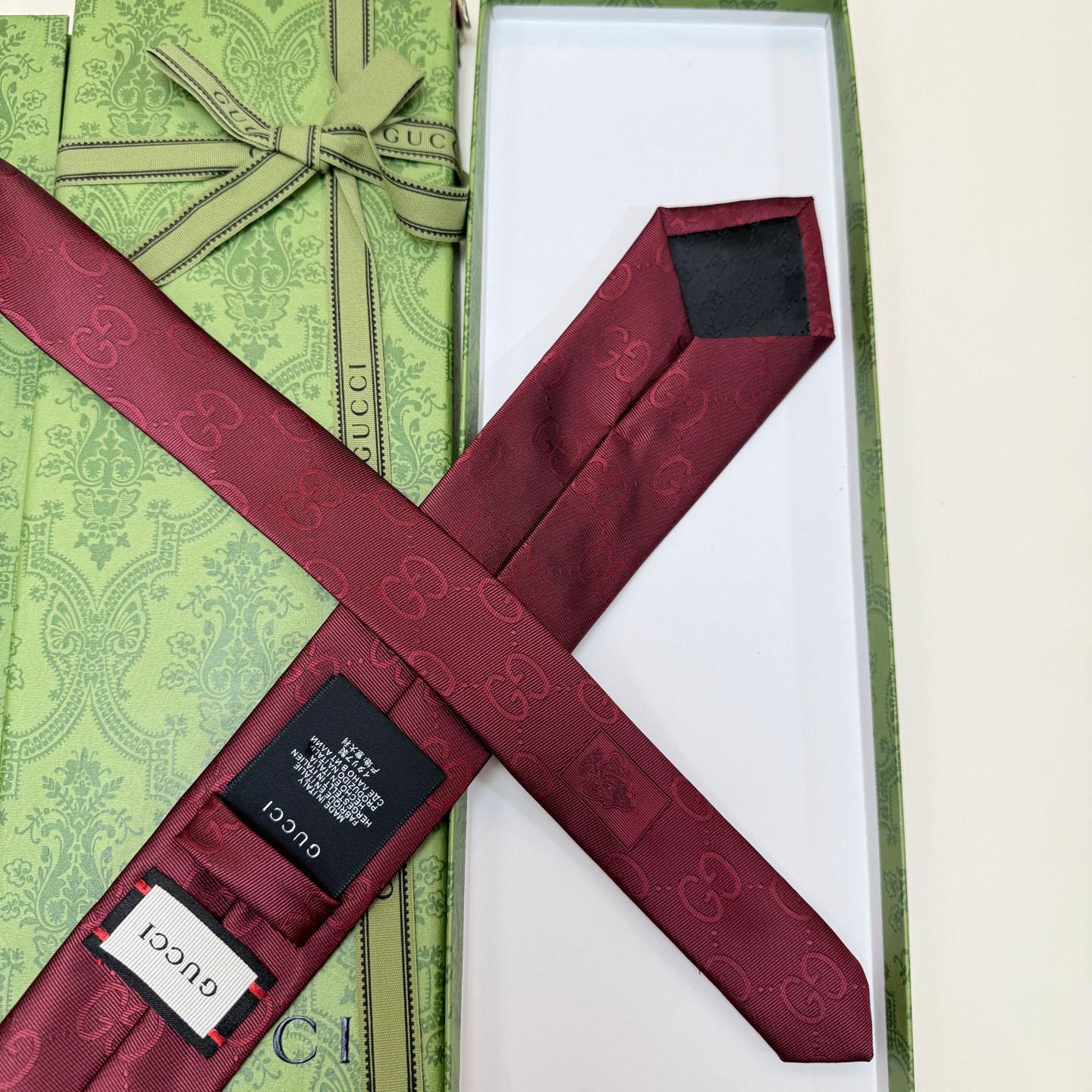 Gucci GG Silk Cotton Tie - DesignerGu