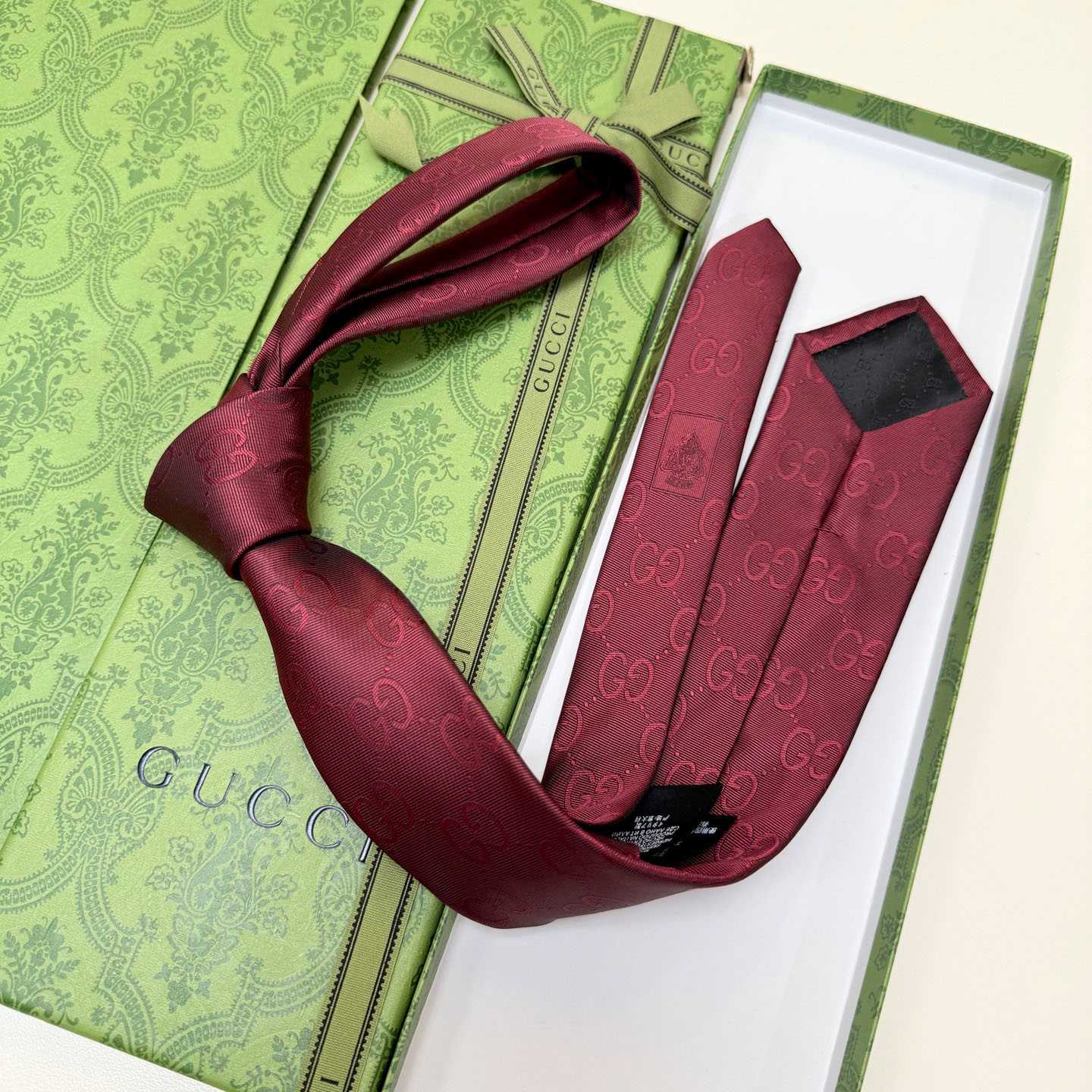 Gucci GG Silk Cotton Tie - DesignerGu