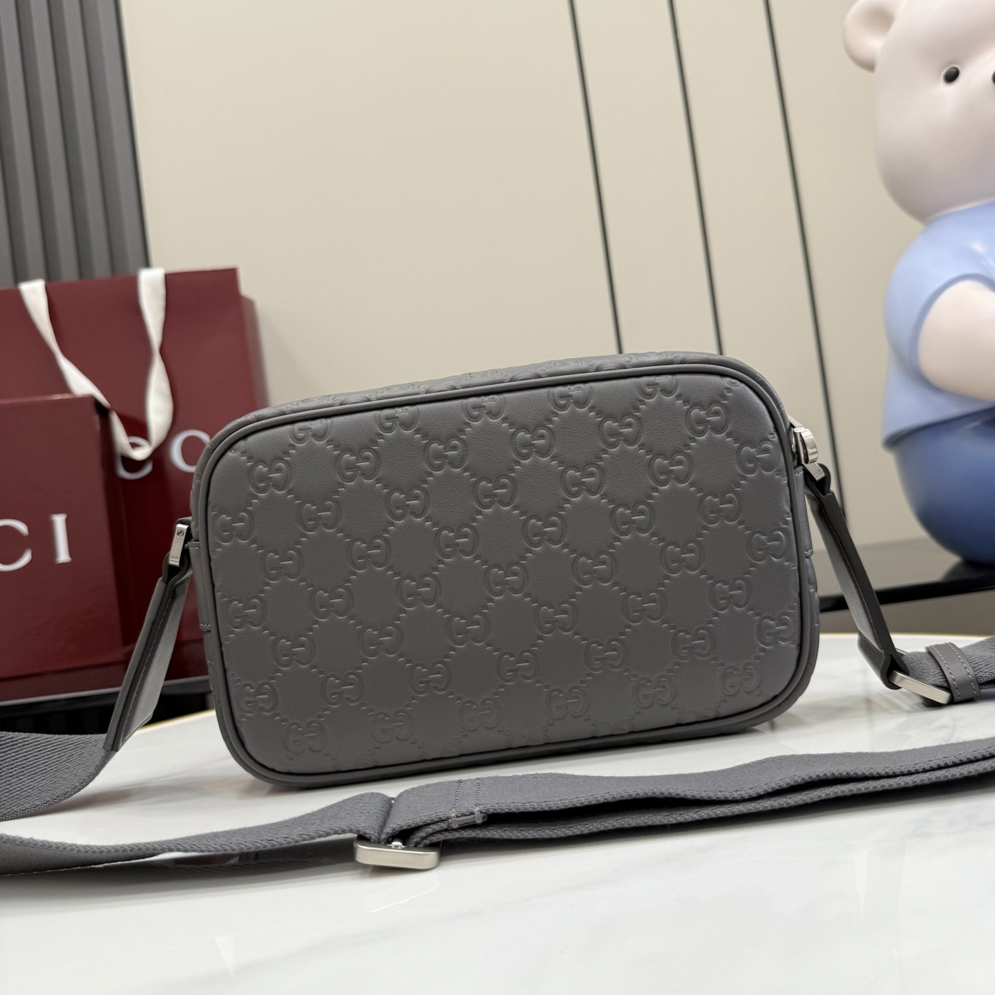 Gucci GG Emblem Small Crossbody Bag 850242 - DesignerGu