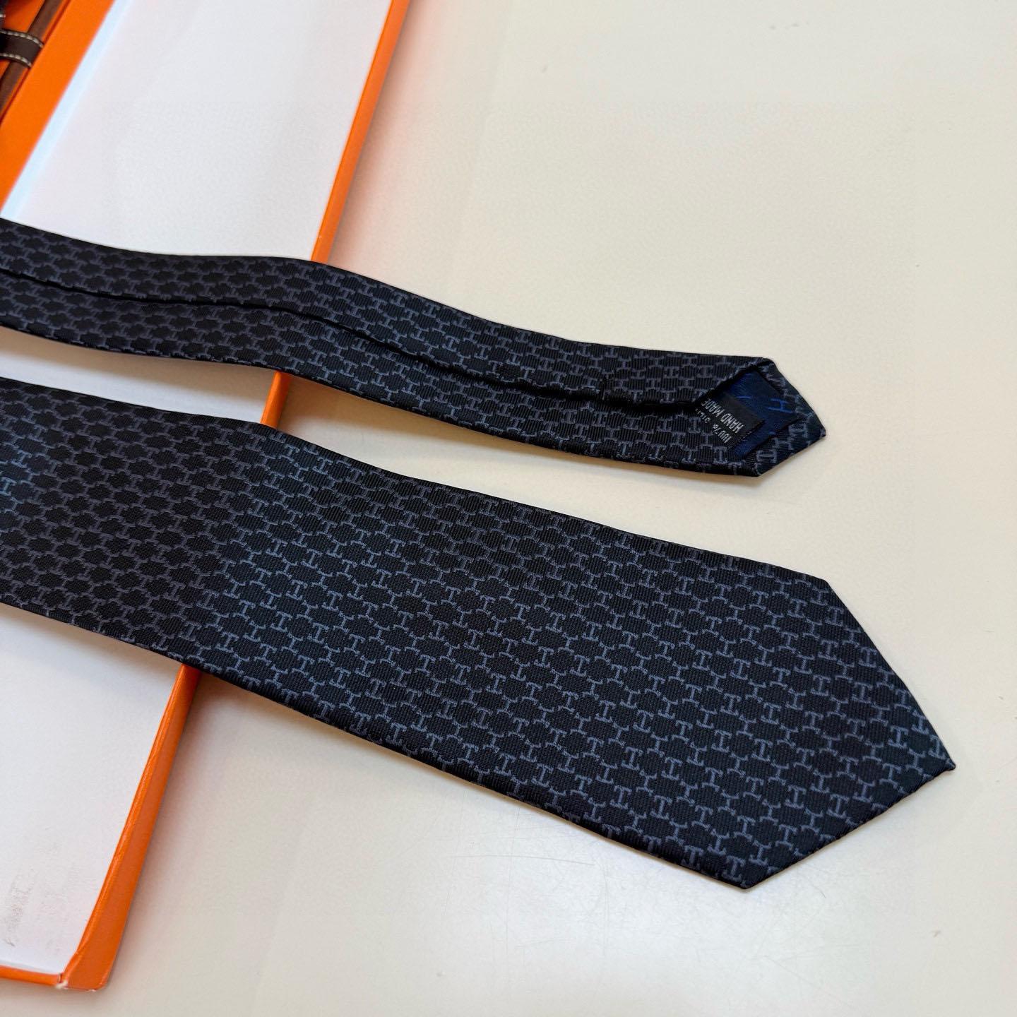 Hermes Dancing H Tie - DesignerGu