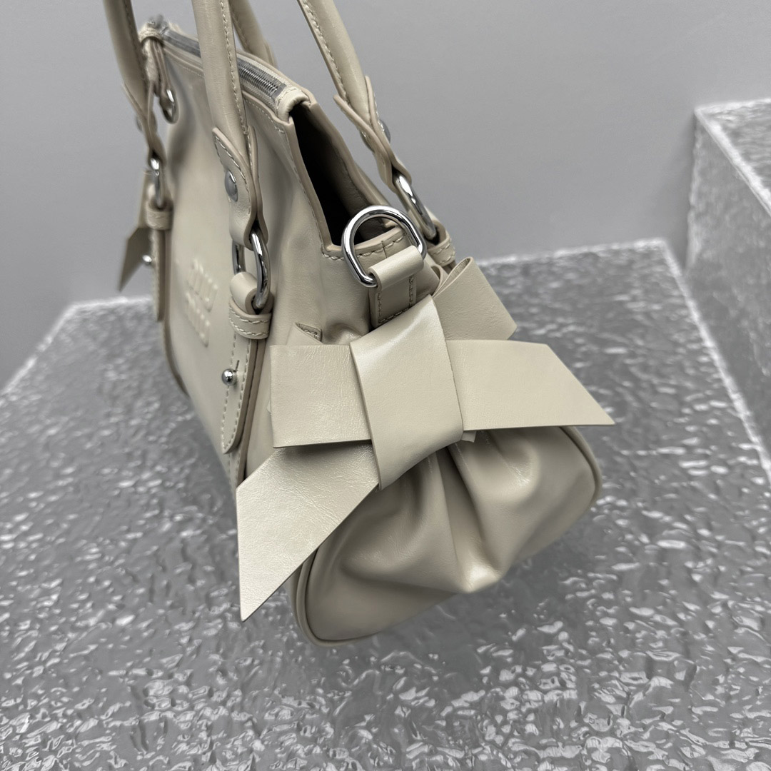Miu Miu Shiny Leather Top-Handle Bag - DesignerGu