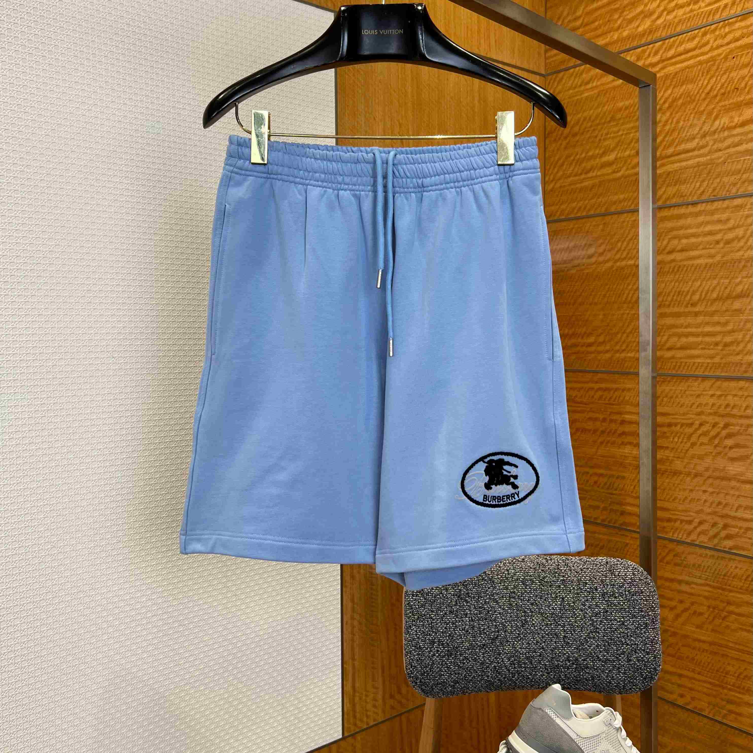 Burberry Knight Stamp Cotton Shorts - DesignerGu