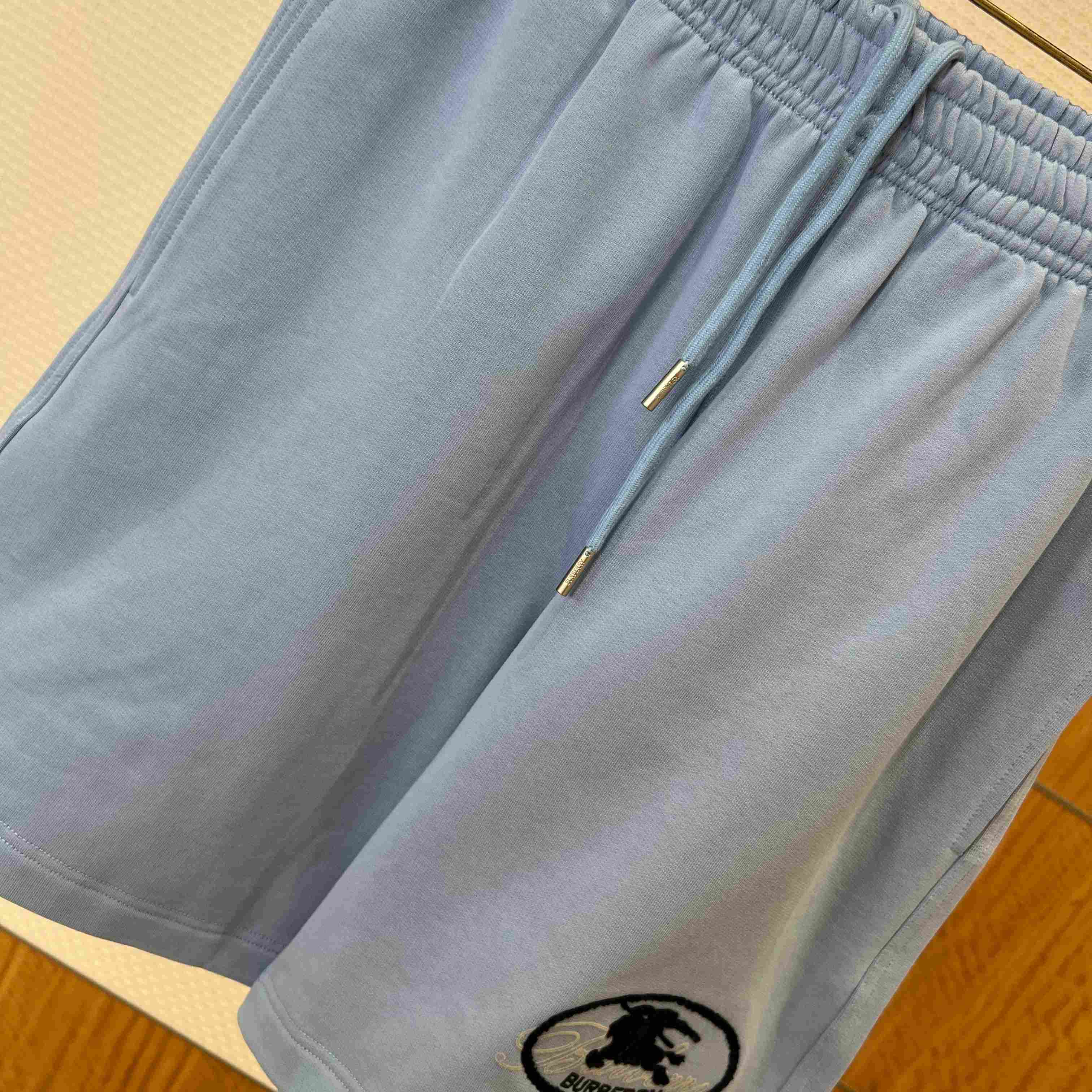 Burberry Knight Stamp Cotton Shorts - DesignerGu