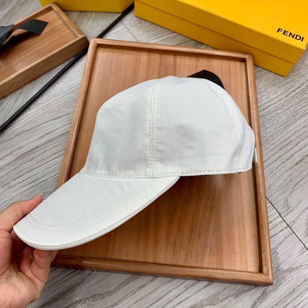 Fendi FF Jacquard Baseball Cap - DesignerGu