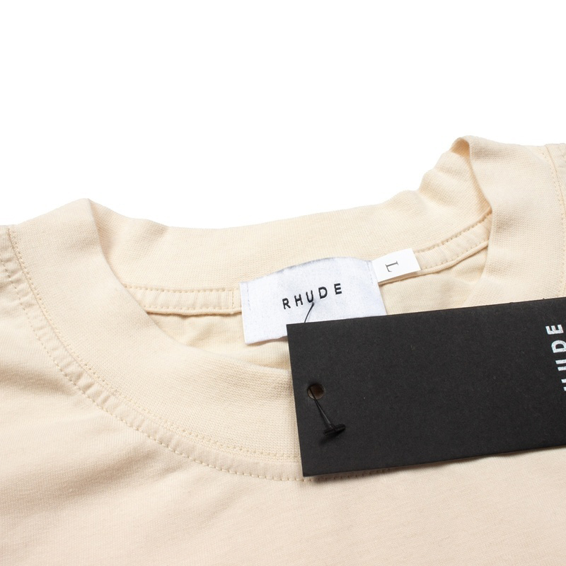 Rhude Parakeet Tee In Cream - DesignerGu