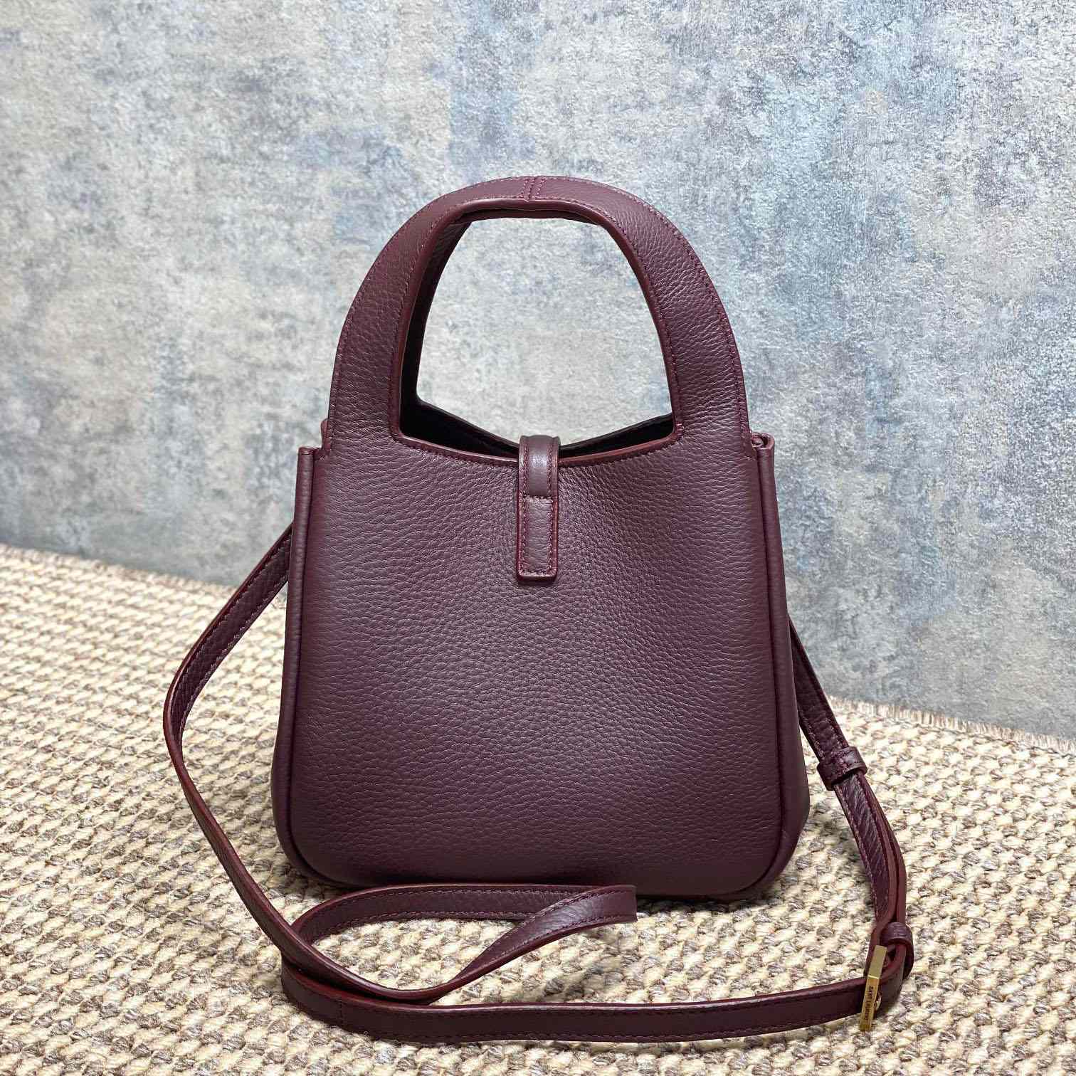 Saint Laurent LE 5 À 7 BABY BEA In Grained Leather - DesignerGu
